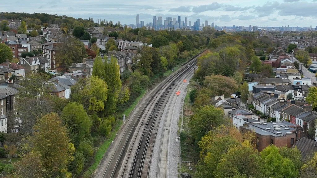 UK's first low-carbon track renewal takes place between Honor Oak Park and Forest Hill
