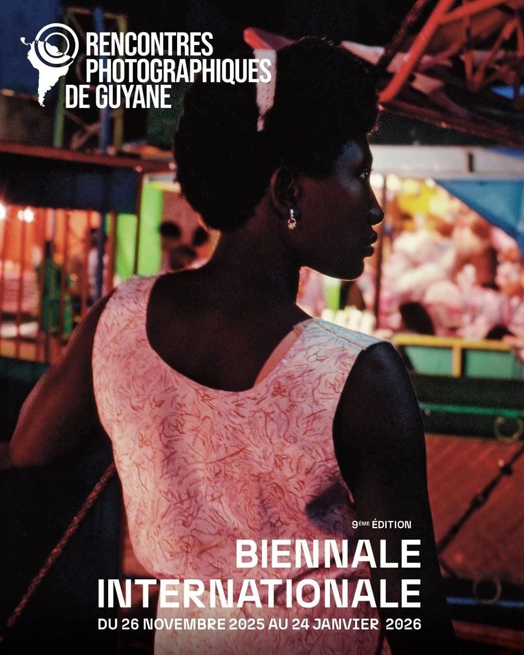 ✨ C&rsquo;est officiel !
La 9ᵉ &eacute;dition des Rencontres Photographiques de Guyane arrive !

Du 26 novembre 2025 au 24 janvier 2026, artistes, commissaires et penseur&middot;euse&middot;s venu&middot;e&middot;s du monde entier se retrouveront aut