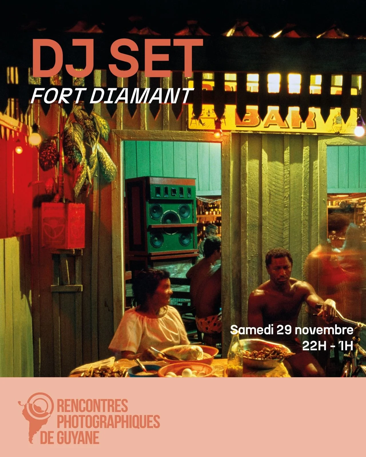 Ready to dance ?! 🔊
Rendez-vous au Fort Diamant, samedi 29 novembre pour une soir&eacute;e m&eacute;morable !

🕙 22h &ndash; 1h
📍Rte des plages, Remire-Montjoly 97354, Guyane fran&ccedil;aise
🎧 DJ Le MOB aux platines

Entr&eacute;e gratuite &ndas