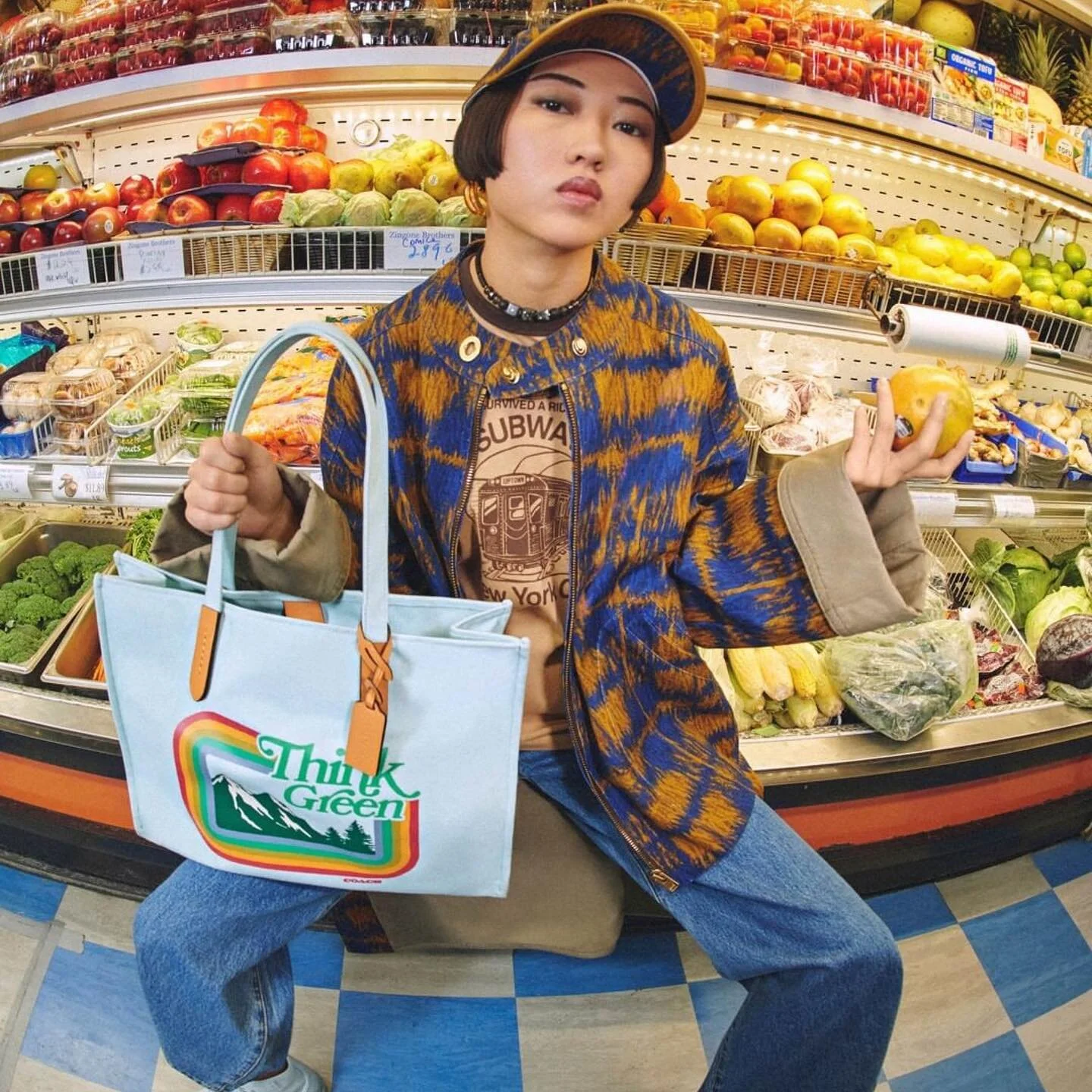 New Work for @coach 🍋🧡🍊@clotang Thank You so much Coach fam!! 

Photographer: @tylerkohlhoff Makeup @christinecherbonnier Hair @mideyahparkerhair Style @helenrendell @courtneyyaa 
#CoachSS22 #CoachNY