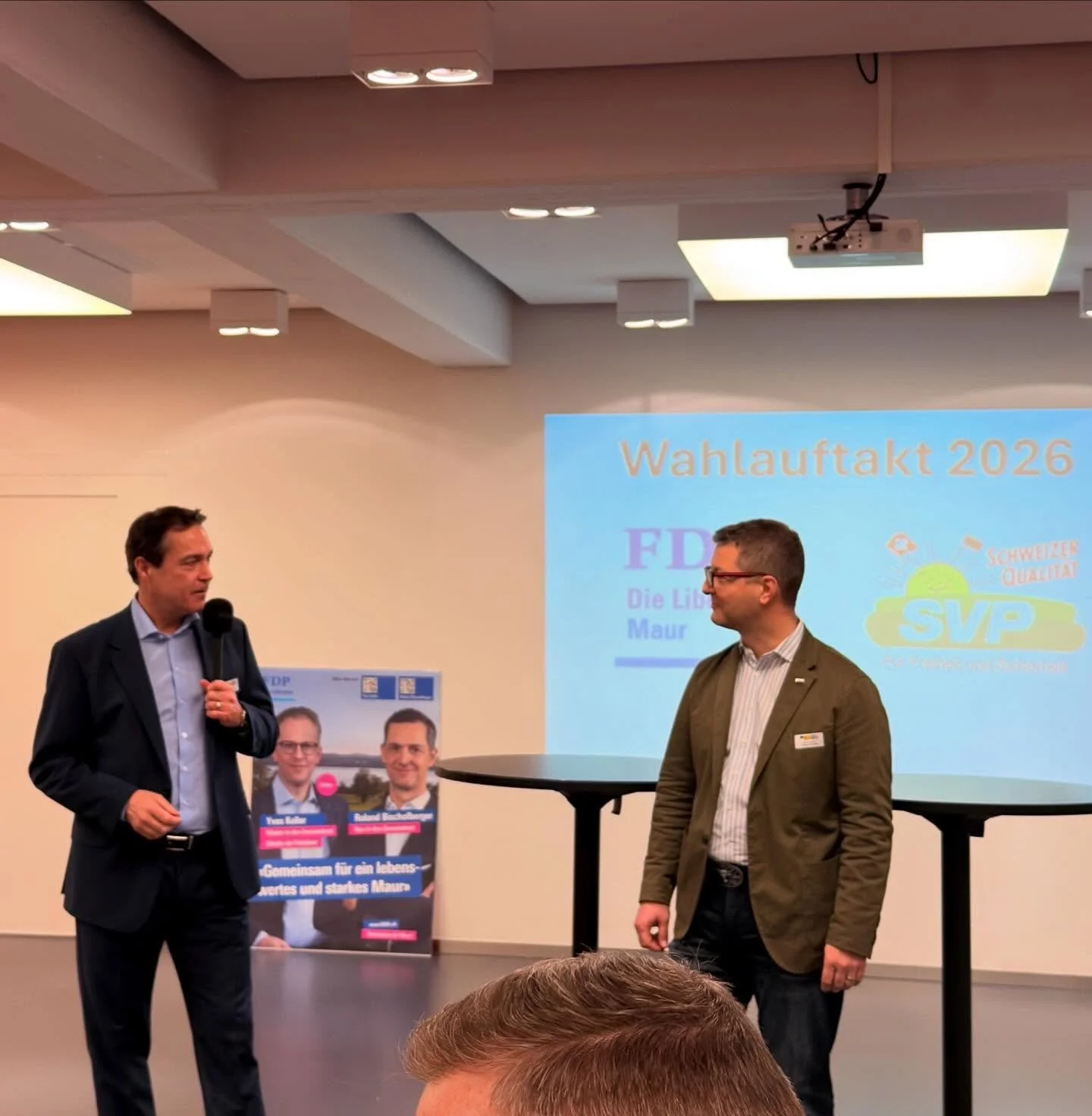 Am 14.01. Mittwoch starteten wir gemeinsam mit der FDP Maur unseren Wahlauftakt f&uuml;r die Kommunalwahlen 2026. Andri Silberschmidt und Thomas Matter kamen als G&auml;ste und gaben Einblick ins politische Gesch&auml;ft vorallem auf kommunaler Ebene