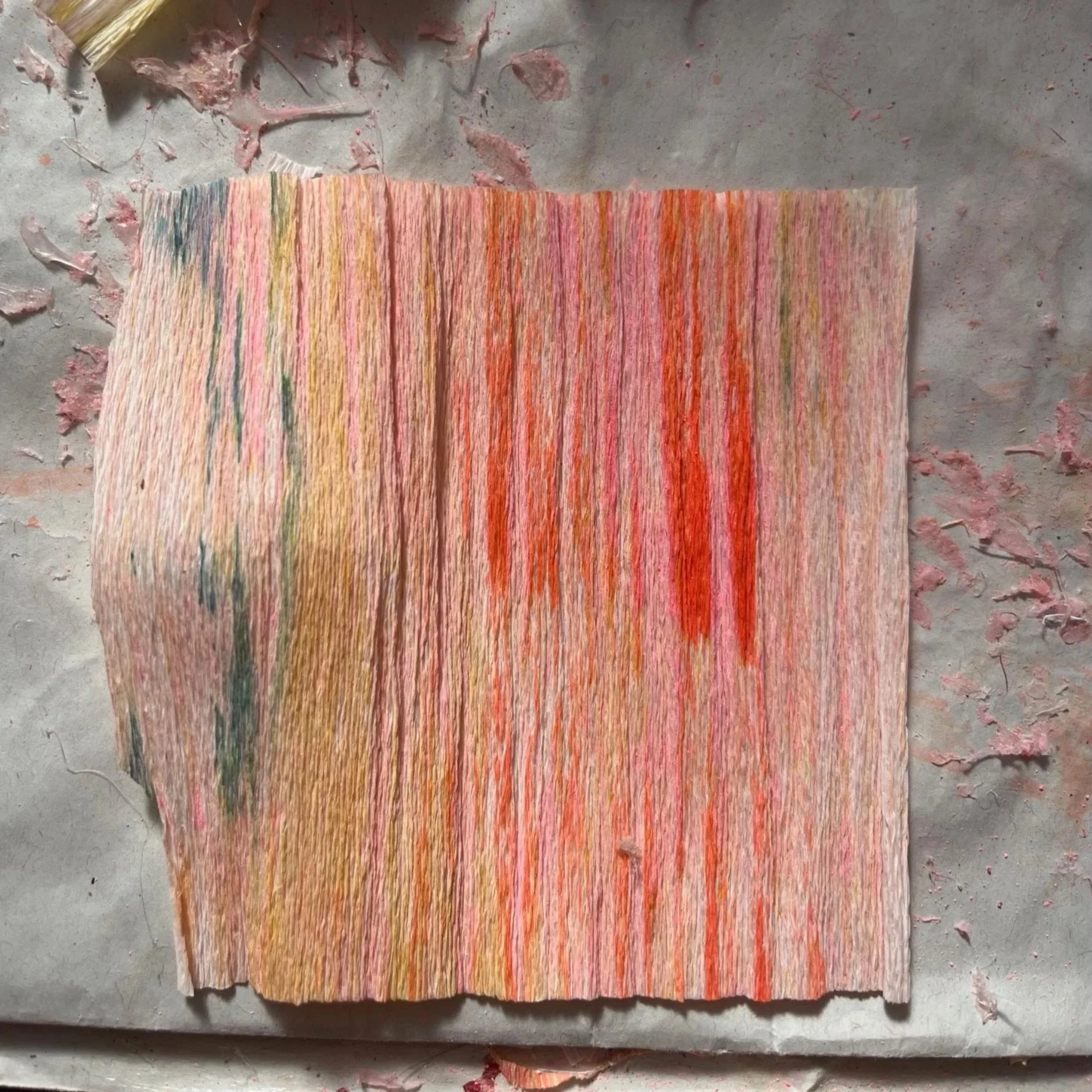 The Art of Hand-Dyeing Italian Crepe Paper