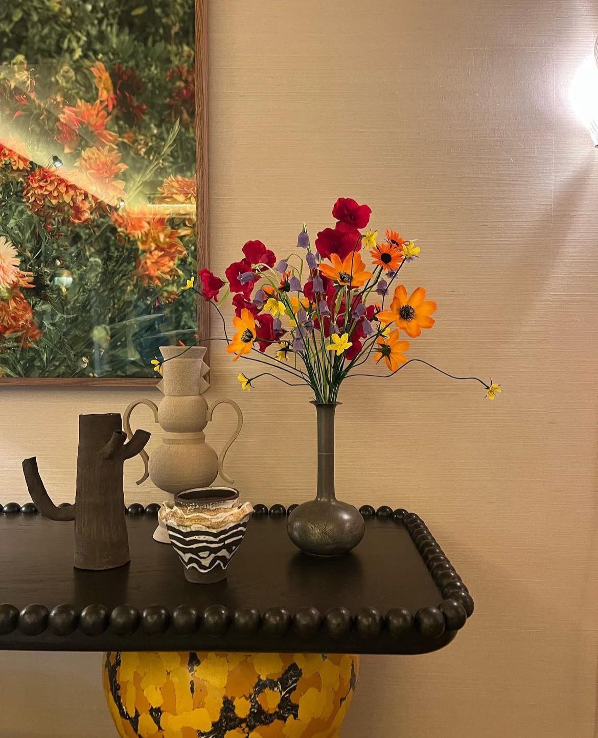 Flower bouquet, & Objects in Pimlico.