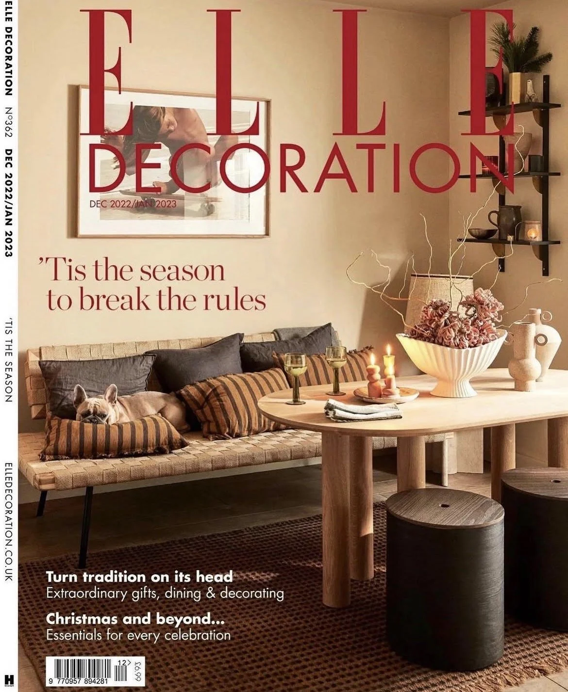 Emmeli Kimhi's paper flowers featured in ELLE Decoration.
