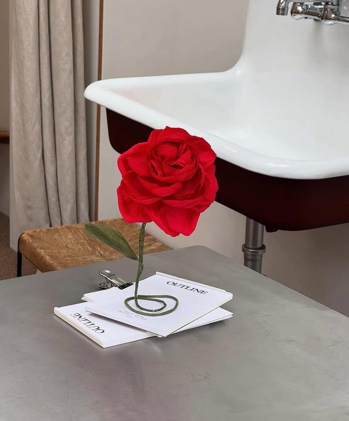 Freestanding rose at Outline Brooklyn, 2025.