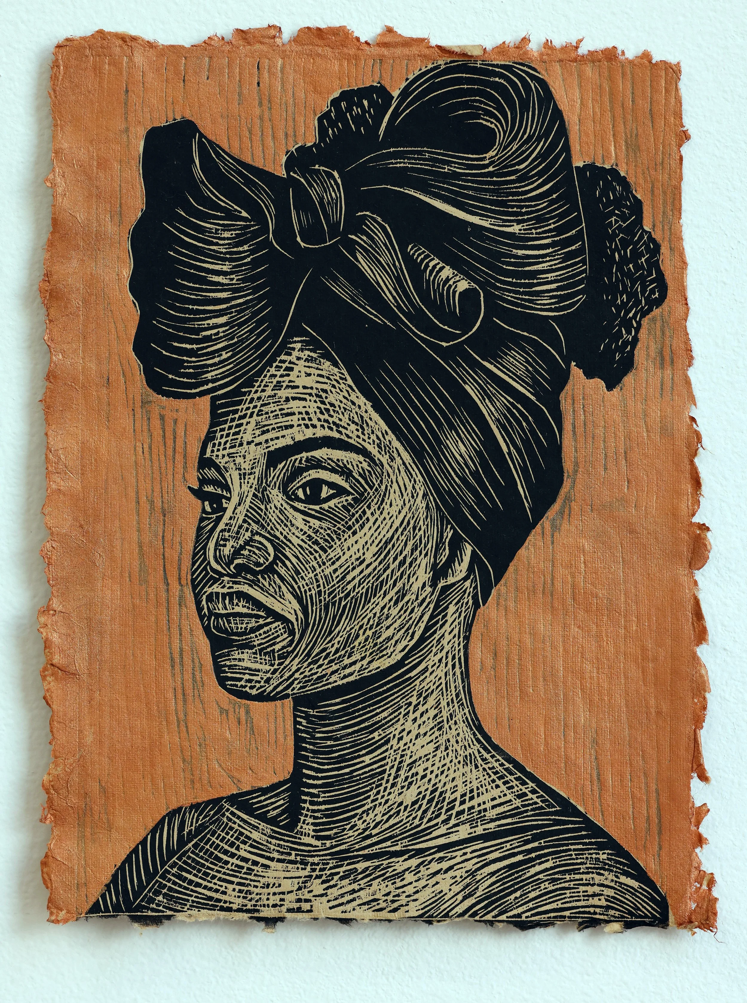 Portrait on Toned Paper (Oatmeal)