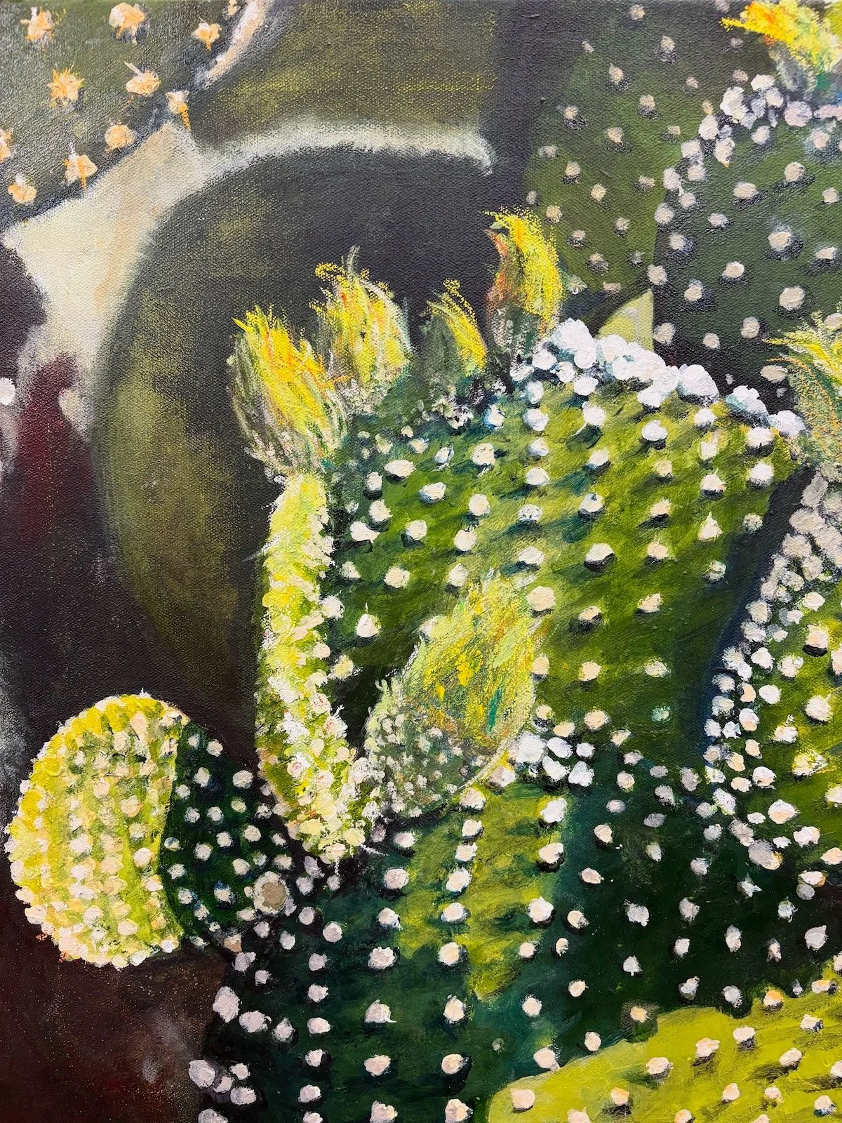 Verde cactus 16 x 20 acrylis on canvas $450