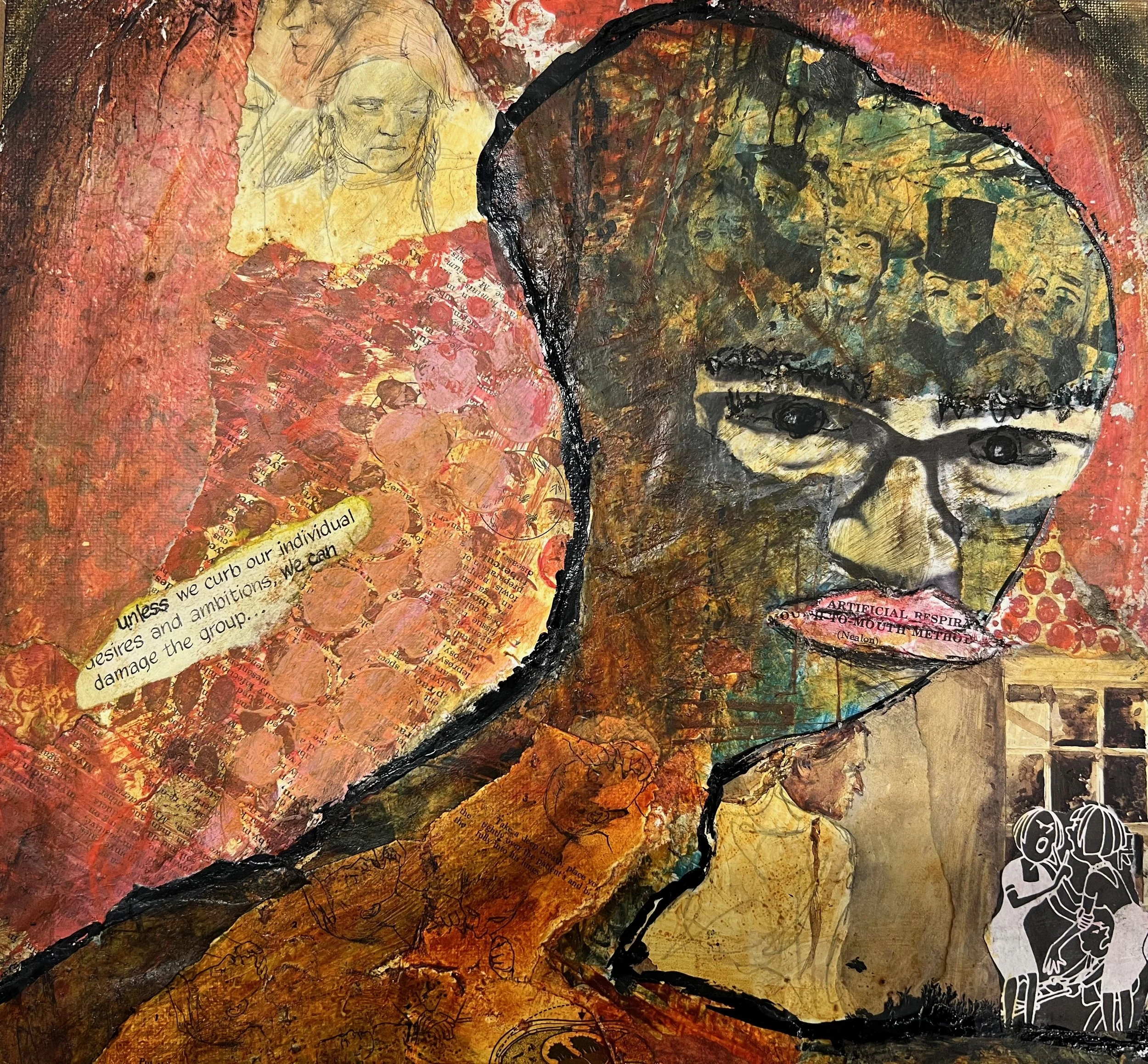 unreasonable without knowing it 12 x 12 mixed media