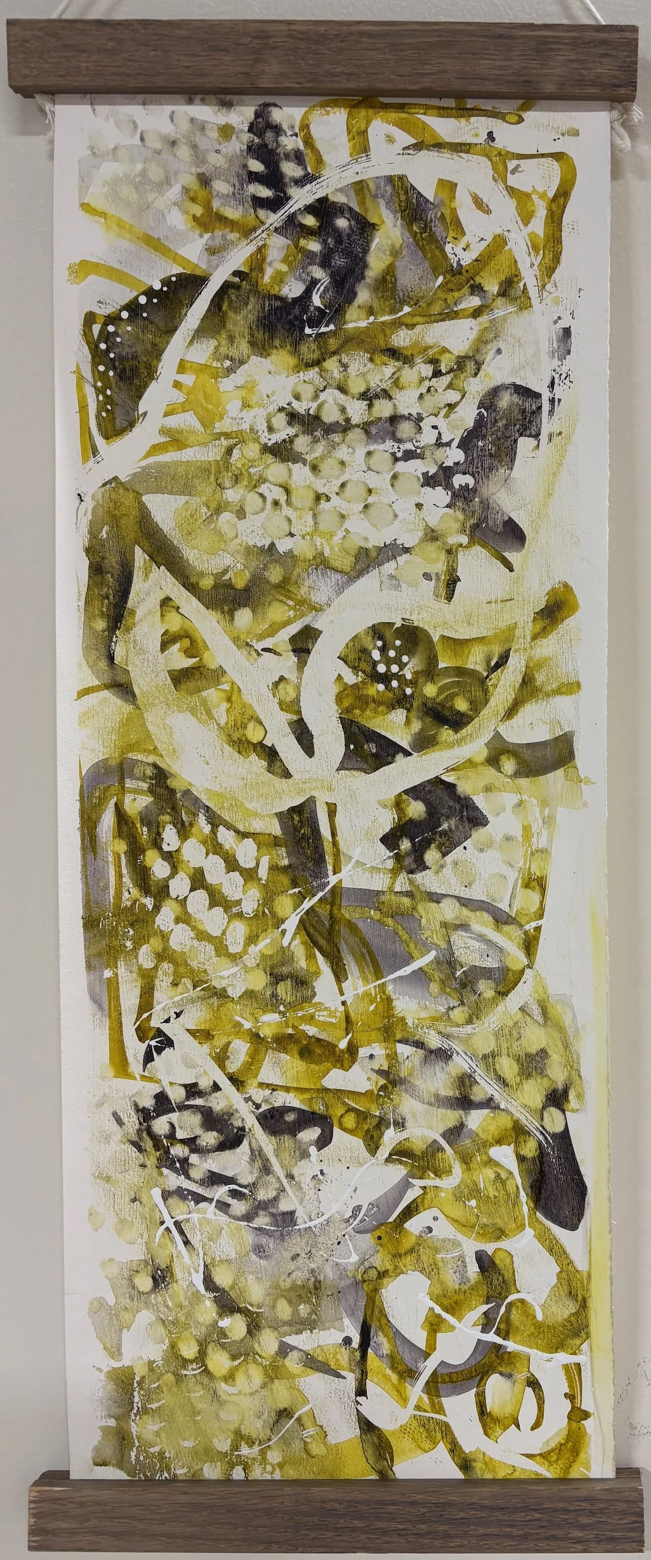 Ellipses 10 x 24 arylic ink on paper $95 (framed)