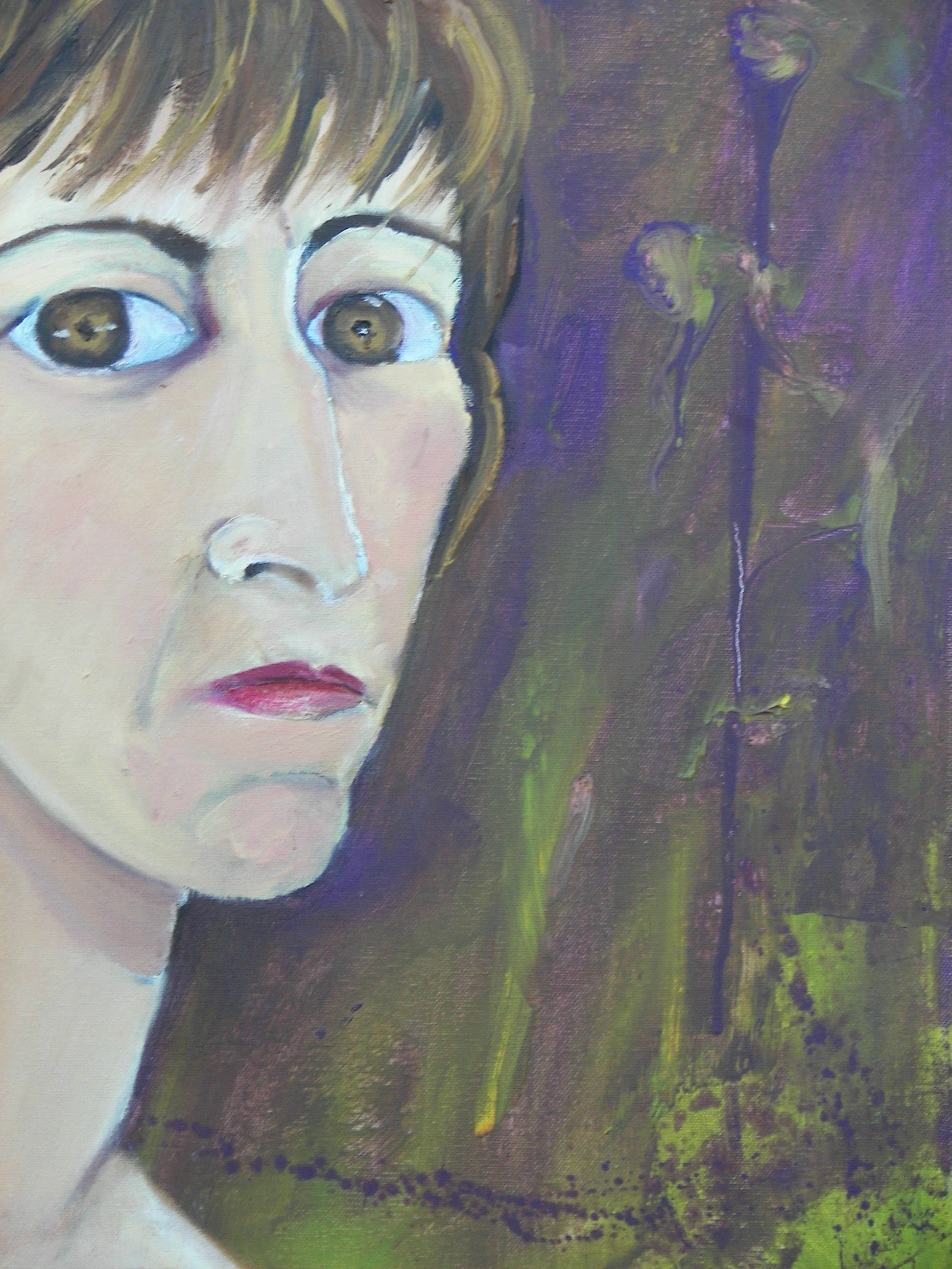 self portrait at divorce 16 x 20 oil on canvas NFS