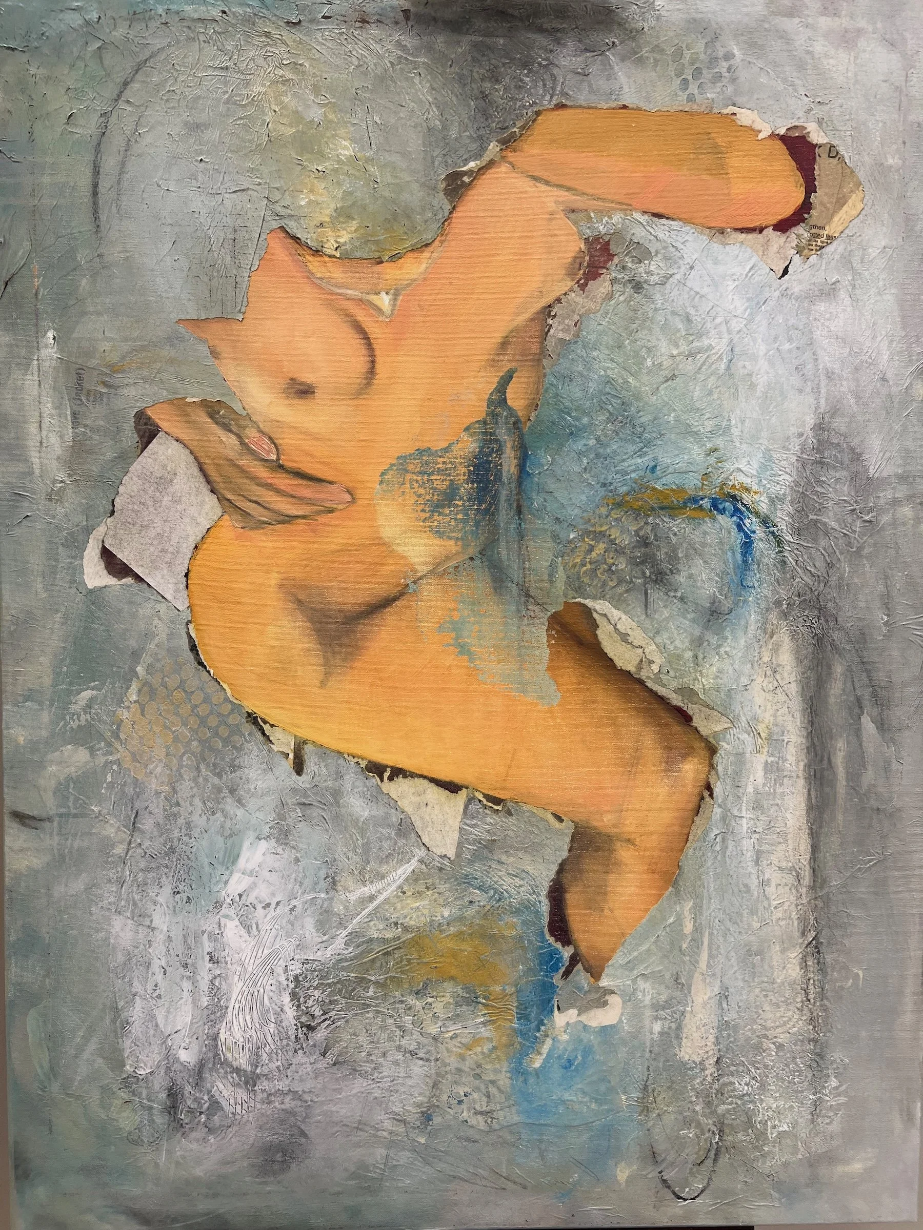 Emergence 30 x 40 mixed media on canvas $350