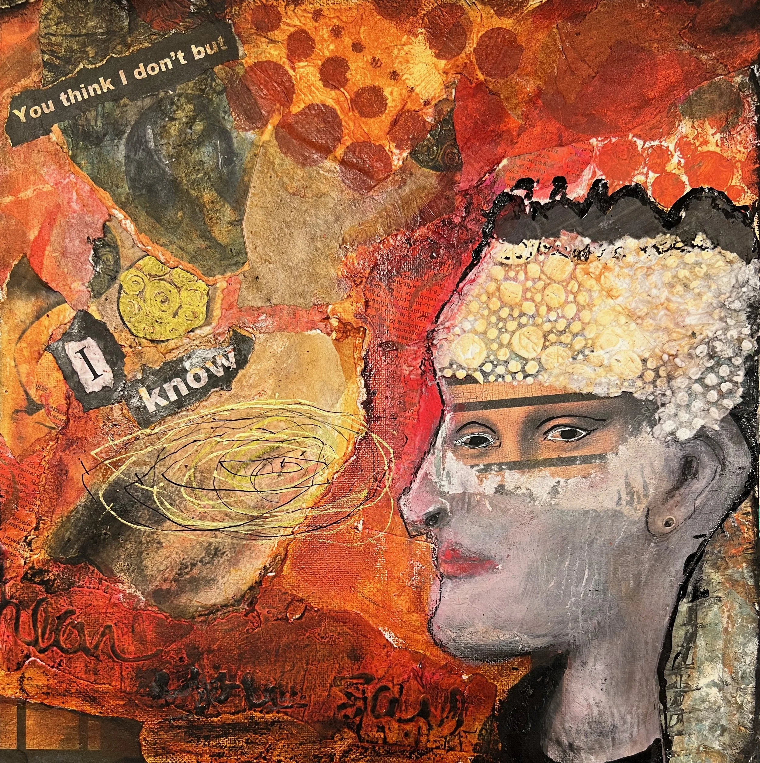 Admitting 12 x 12 mixed media

