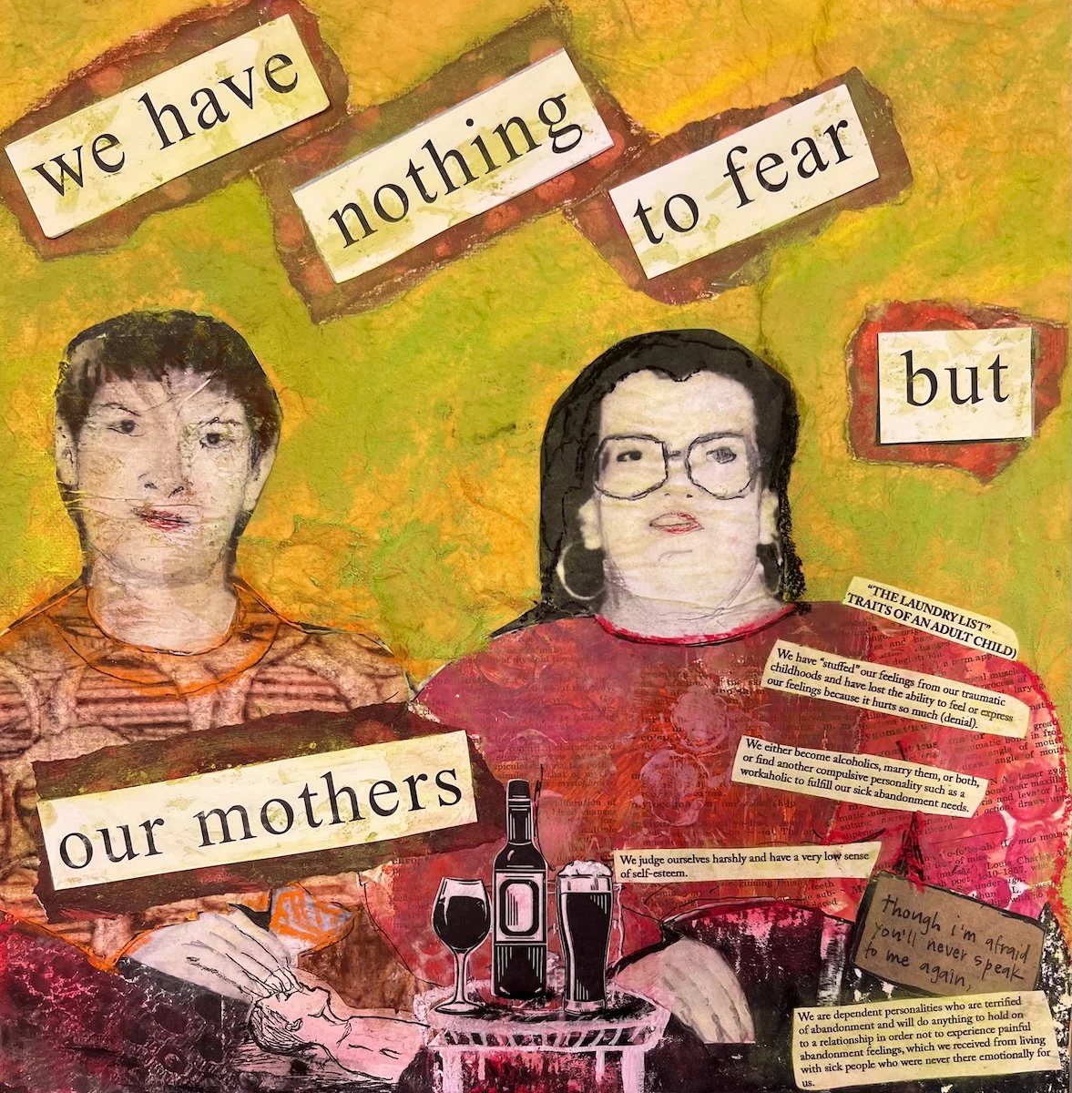 Our mother 12 x 12 mixed media

