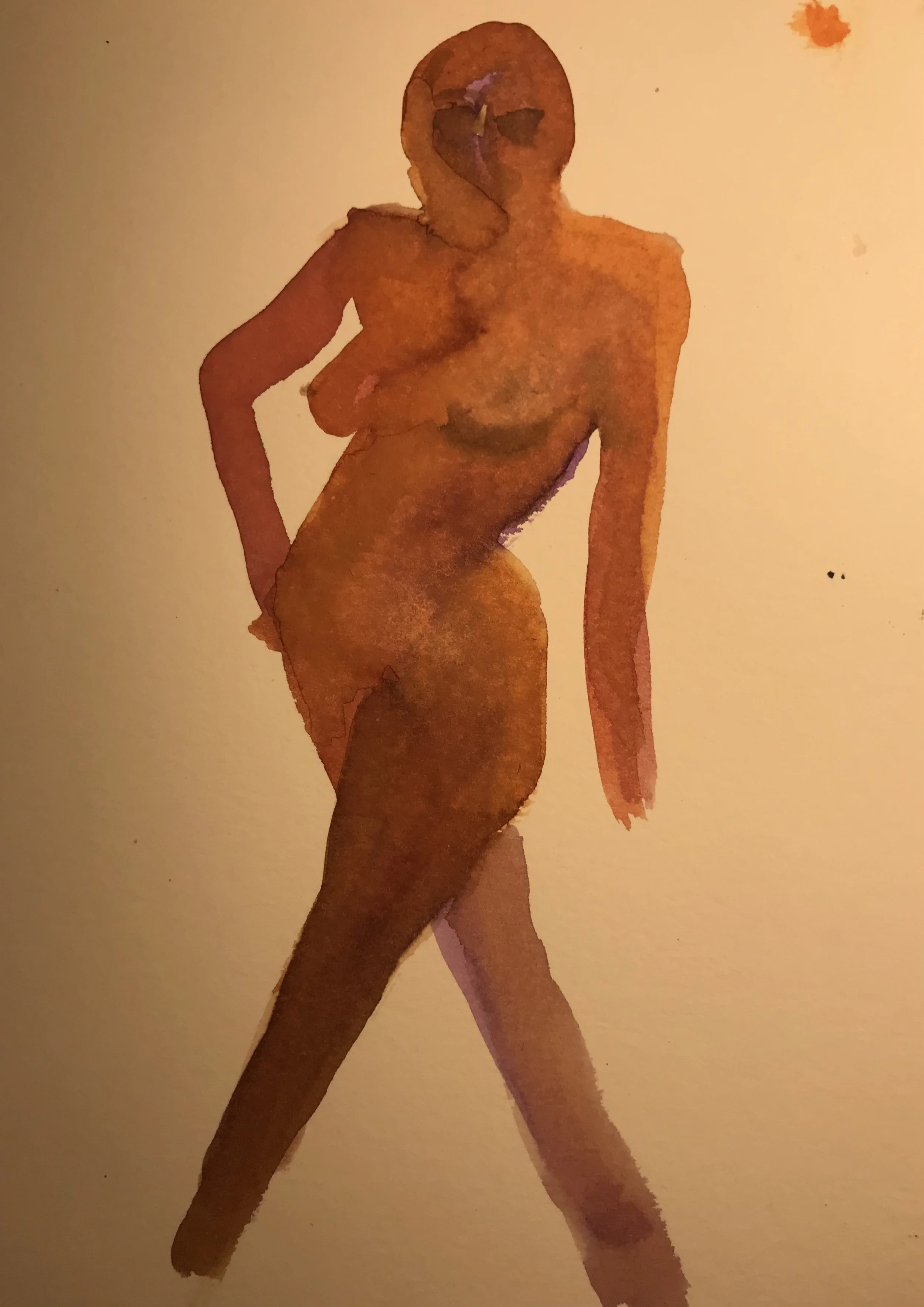 Strut watercolor on paper