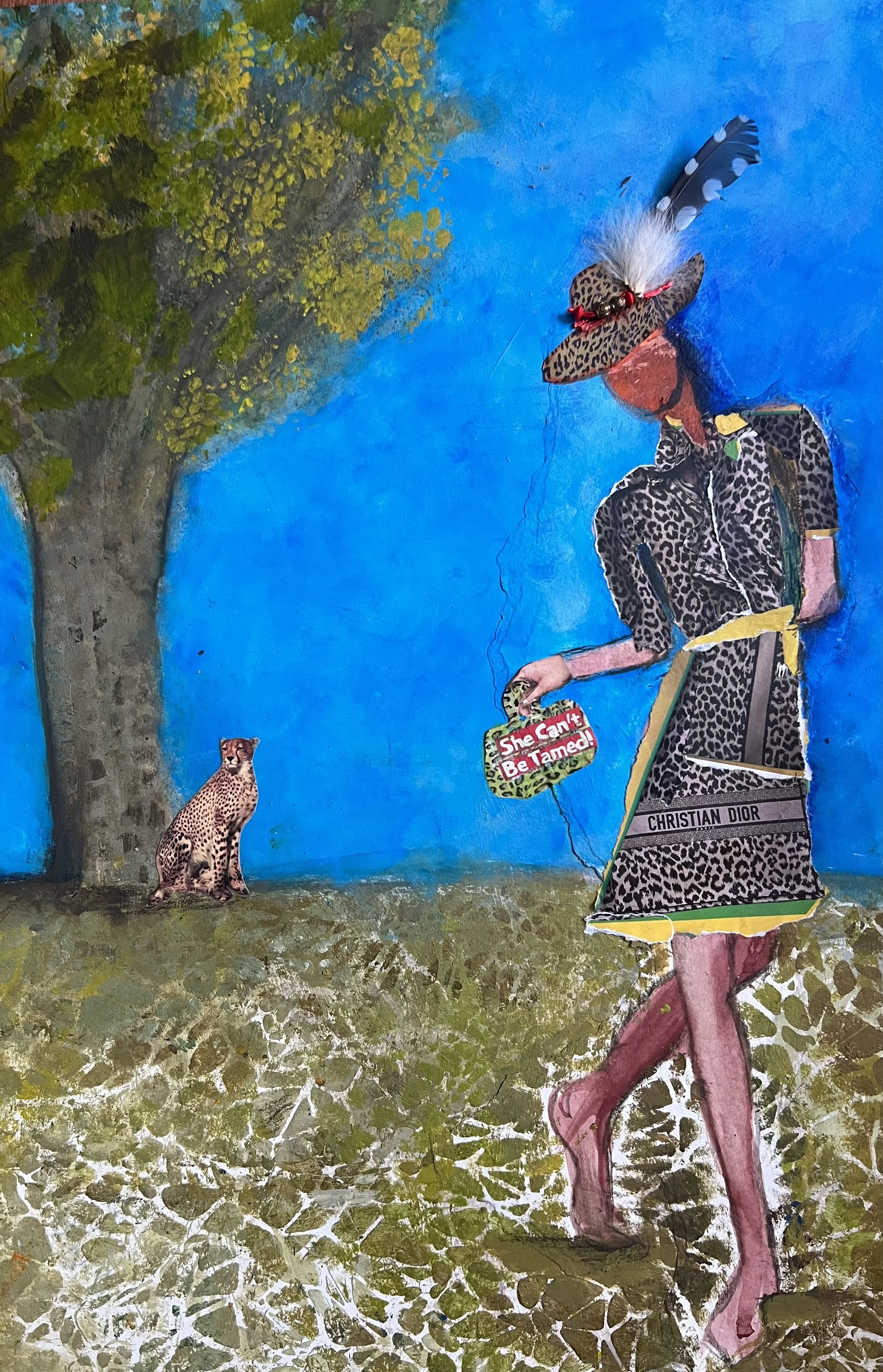 Ignoring ecofeminism 18 x 22 mixed media on paper (framed) $200