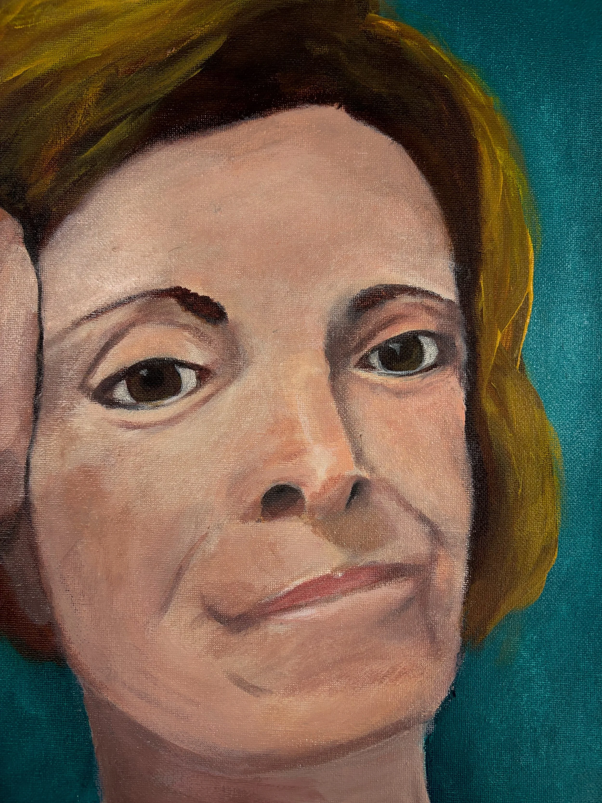 Looking at you 16 x 20 oil on canvas NFS