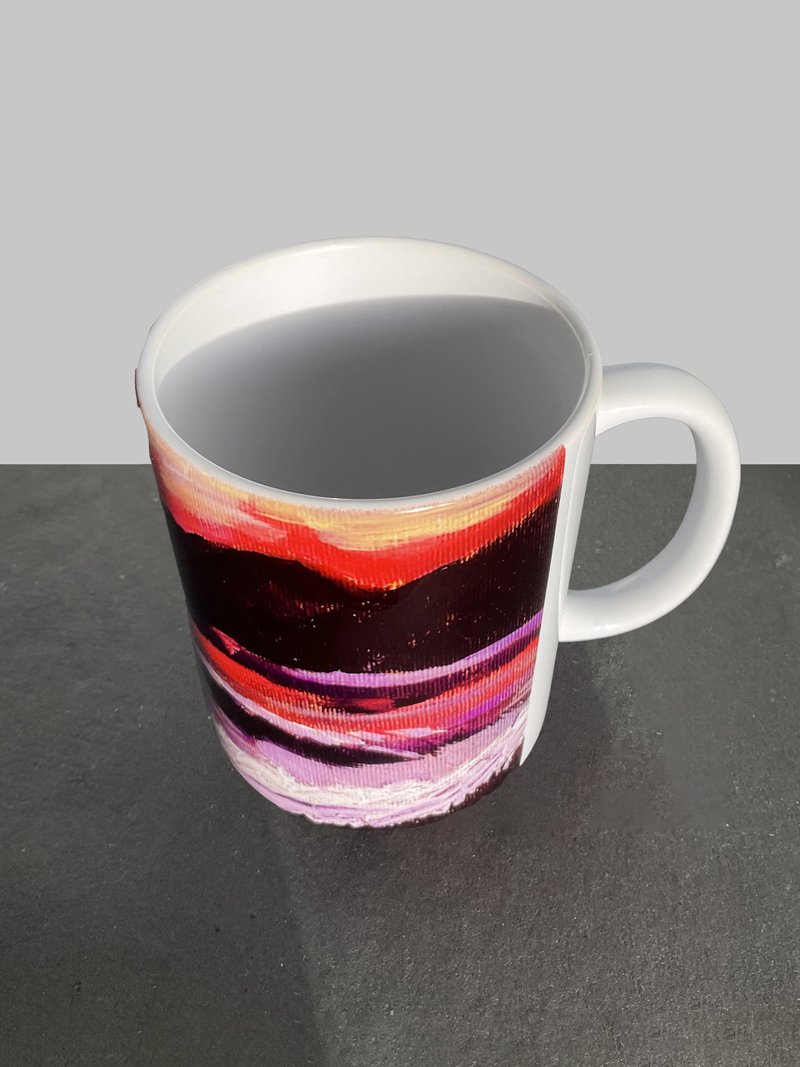 Acrylic Pour 2 Coffee Mug
