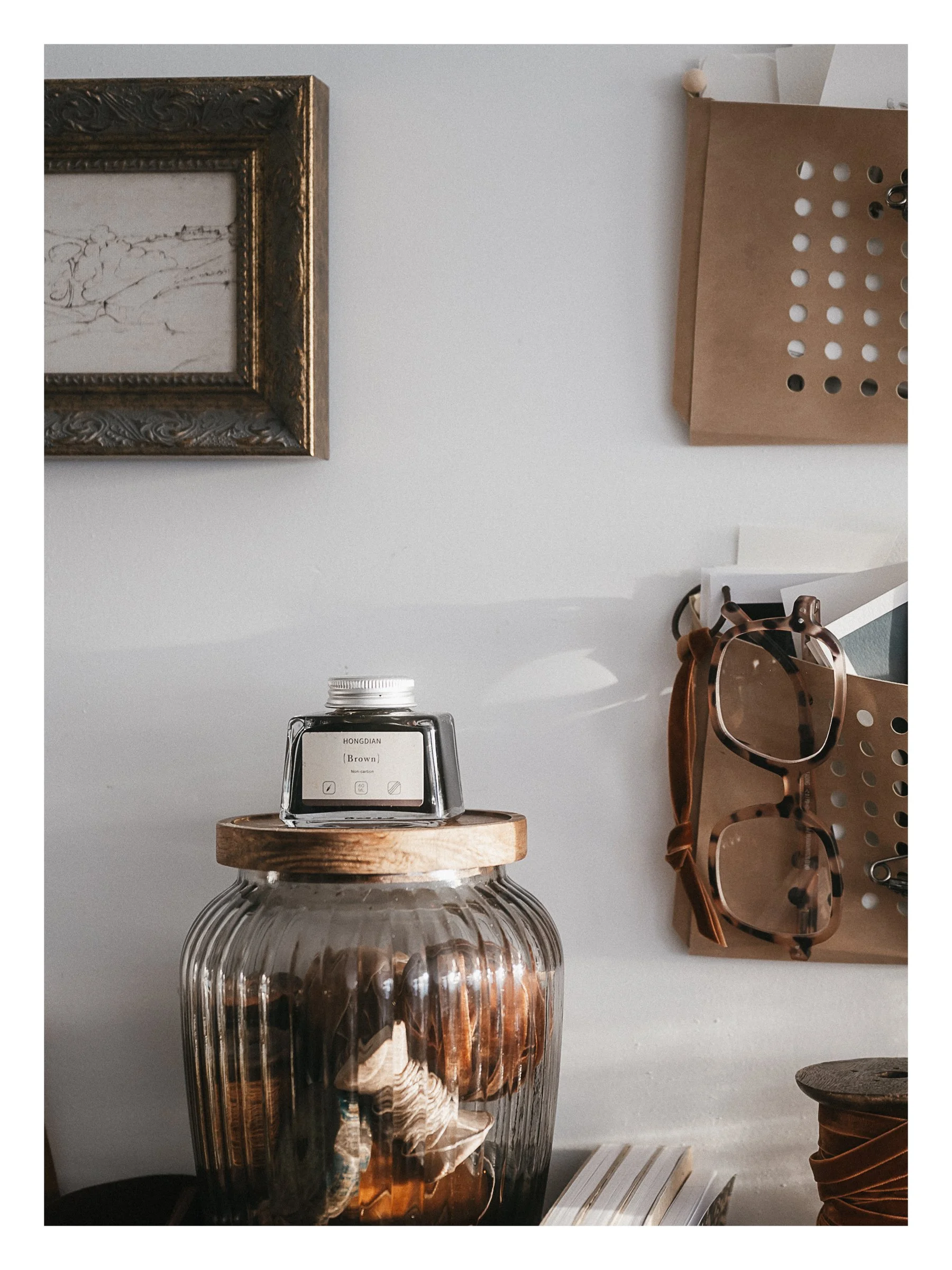 Studio Note .05 - White Space Letter Print Bundle, another Diptych Idea, and Leather Journal Love