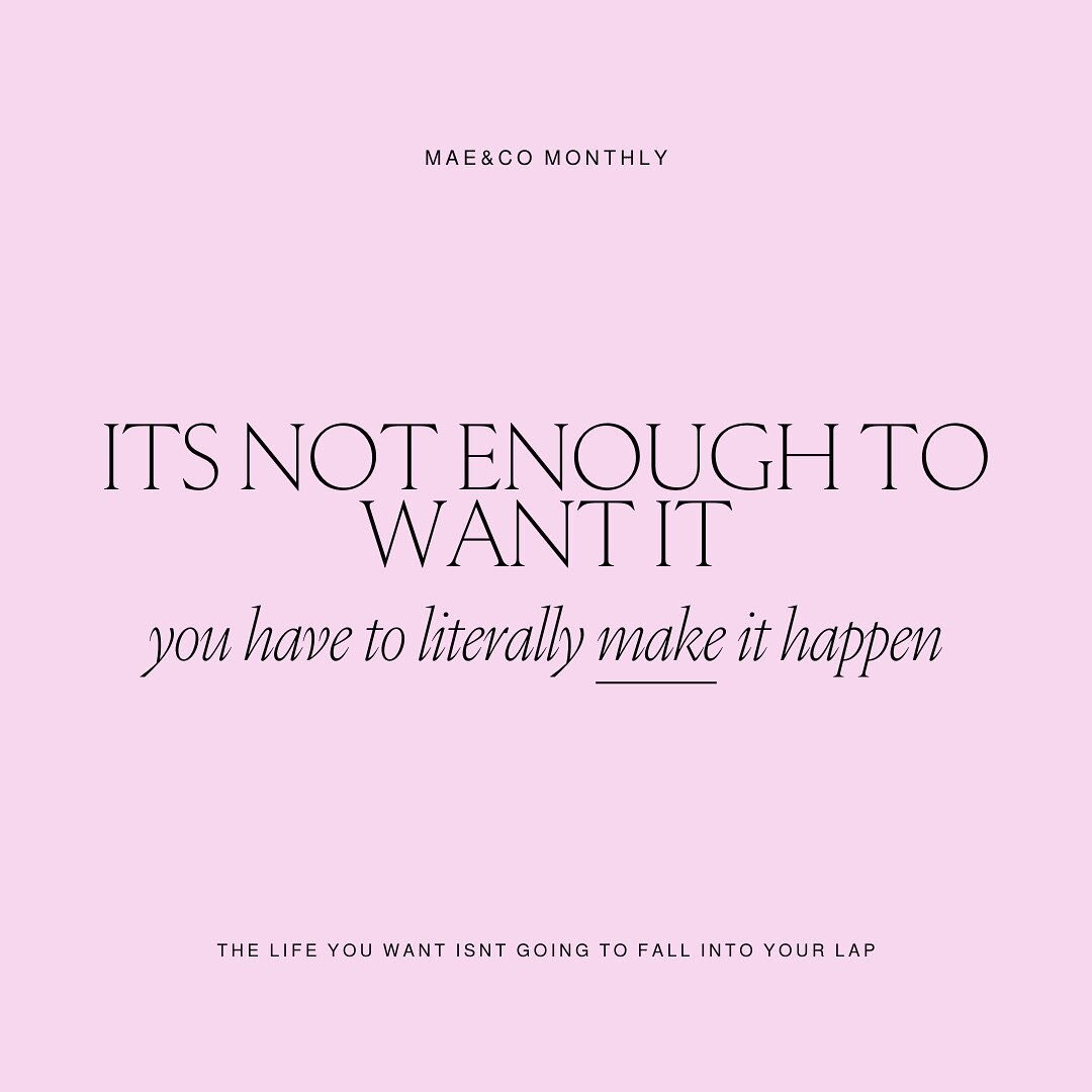 Here&rsquo;s the thing 👉🏽 You can WANT something all day long. And you can even start, and do research and feel like you&rsquo;ve educated yourself on how to succeed.
⠀⠀⠀⠀⠀⠀⠀⠀⠀
But when it comes down to it, success doesn&rsquo;t come from just want