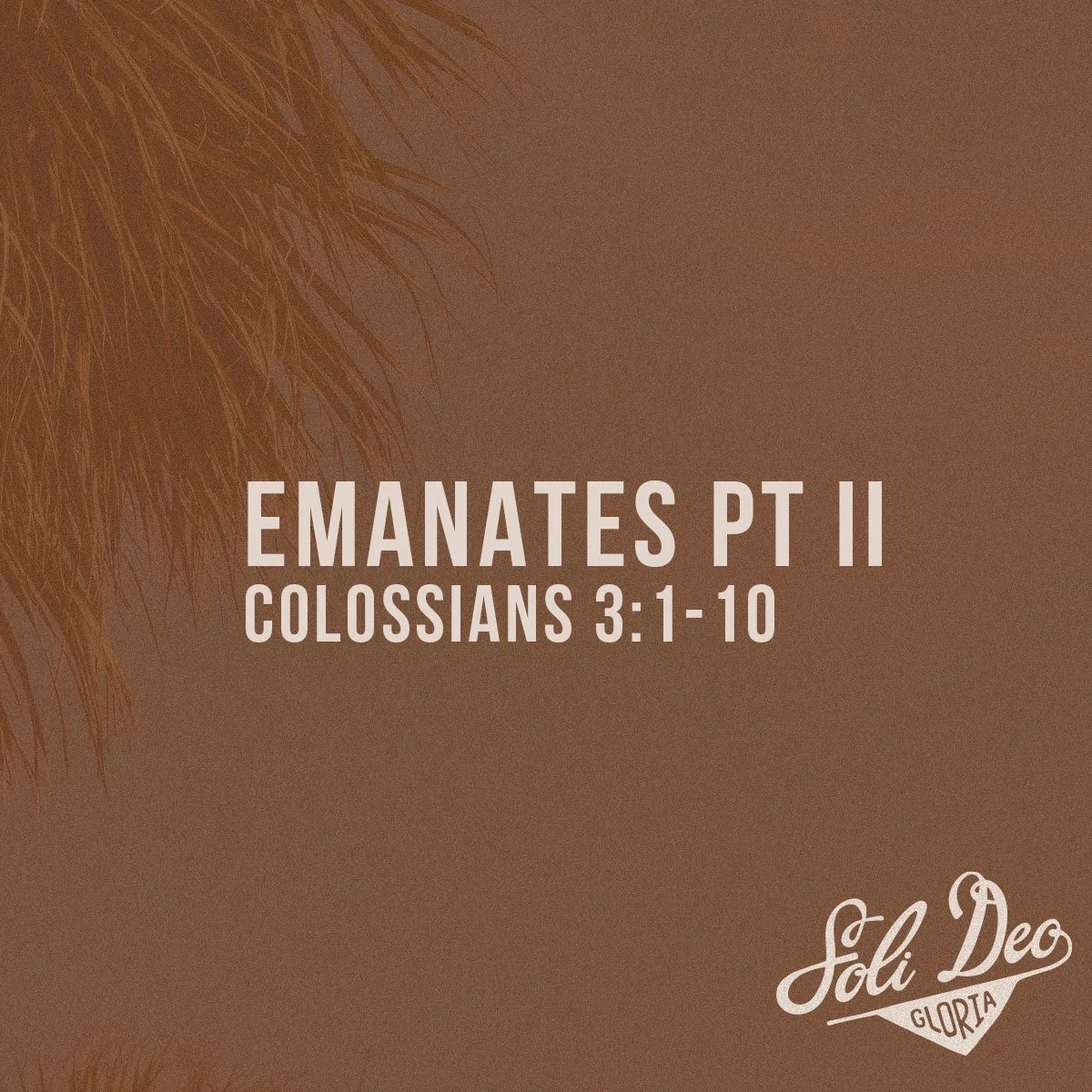 Emanates Part II - Colossians 3:1-10