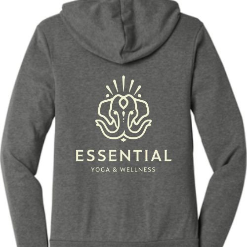 Light Weight Essential Yoga Zip-Up Hoodie Sweatshirt — Essential Yoga and  Wellness