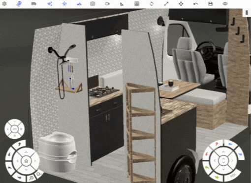 3d camper van floor plan software vanspace 3d van design app