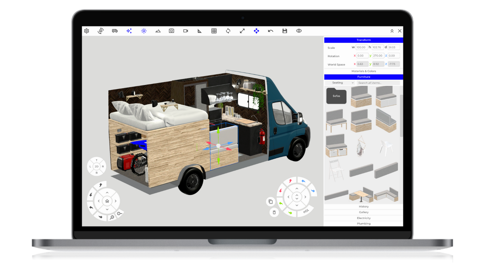 vanspace 3D - #1 Van Design Software to Create Camper Van Layouts