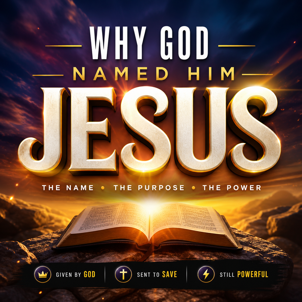 Why God Named Him Jesus