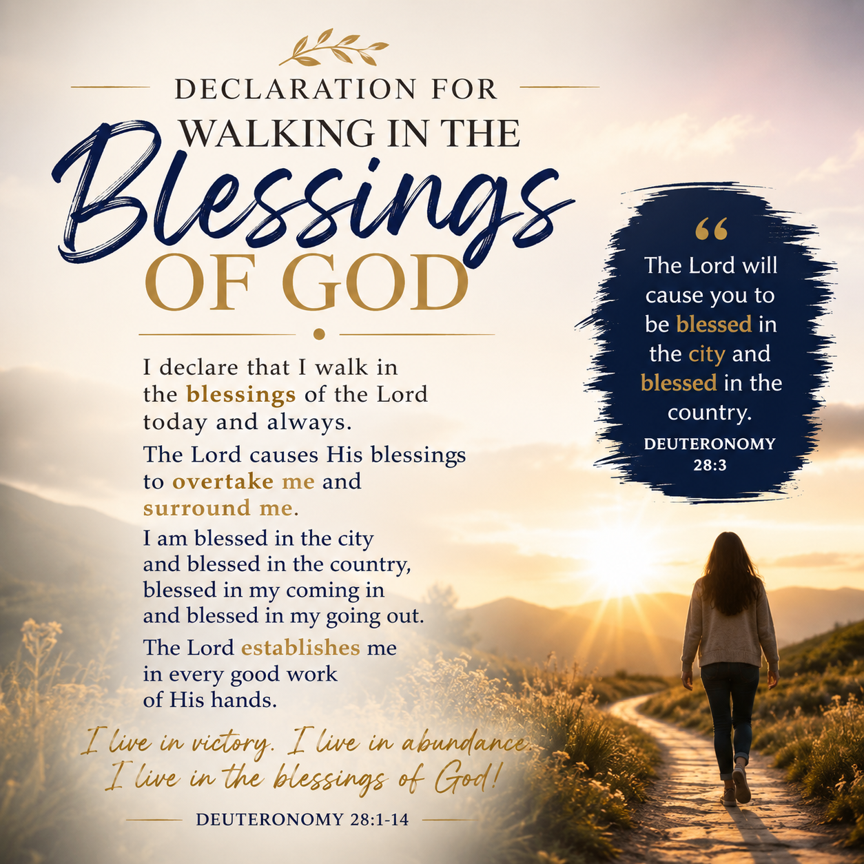 Blessing Declartion Inspired by Deuteronomy 28