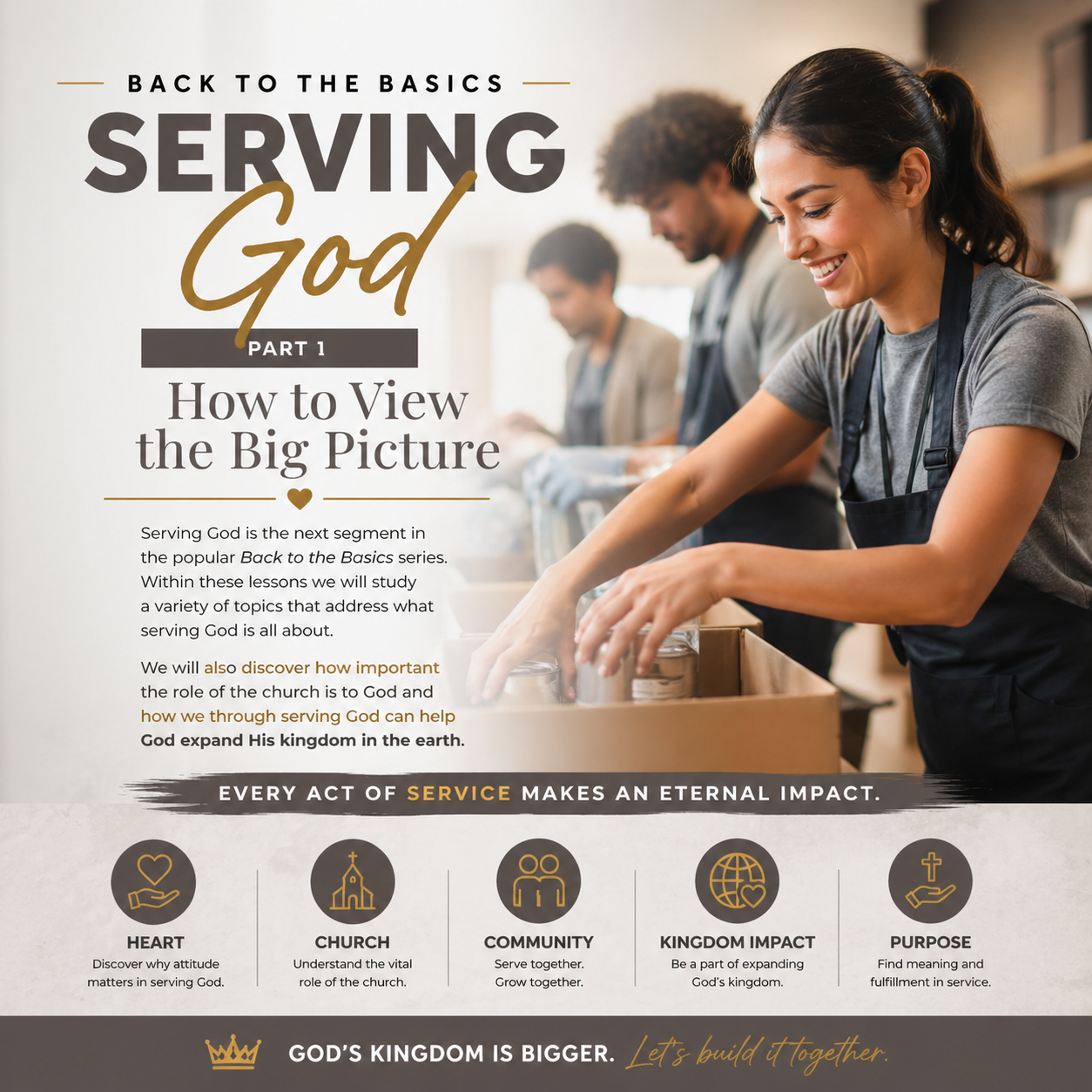 Back to the Basics Serving God Part 1 / How to View the Big Picture