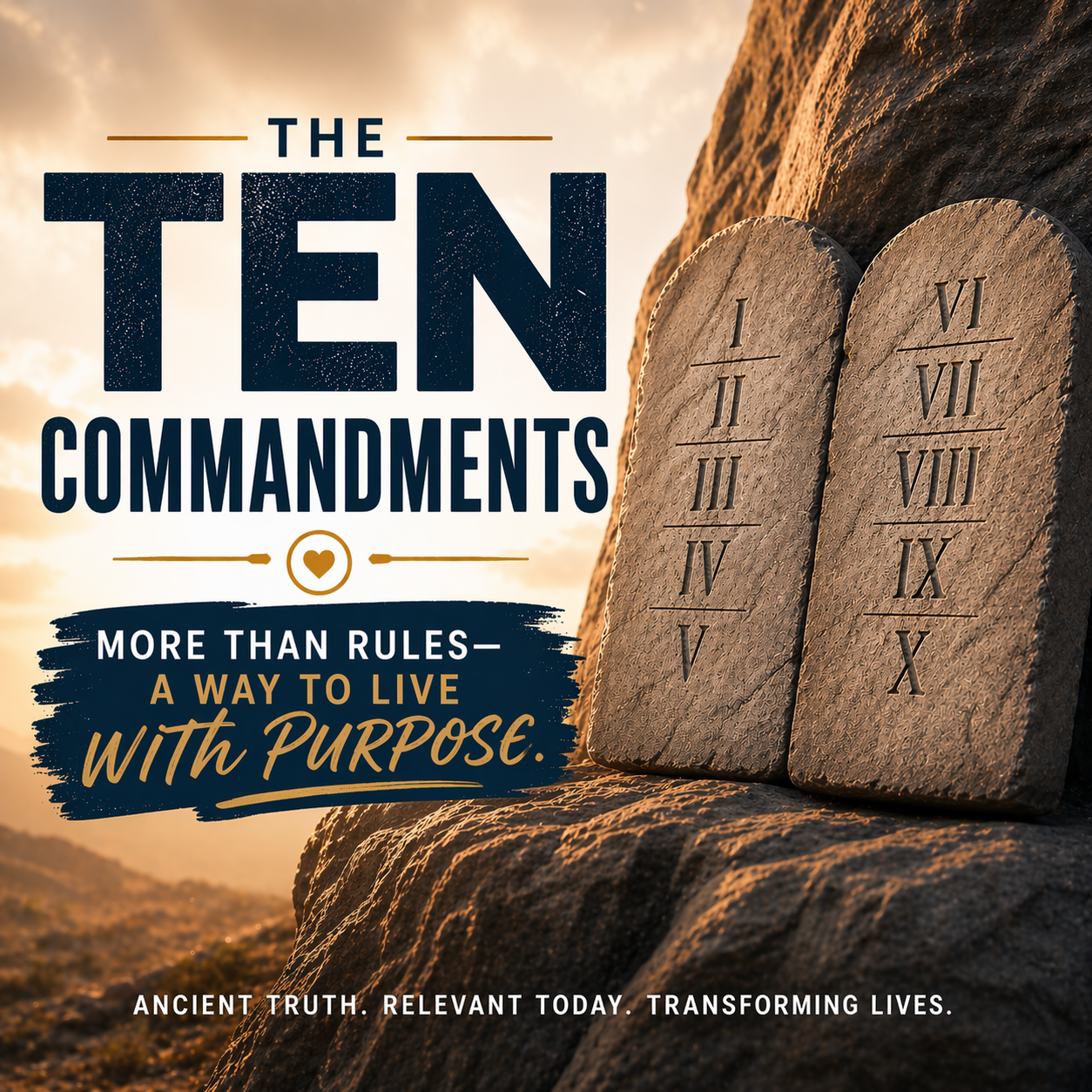 The 10 Commandments A Way To Live With Purpose