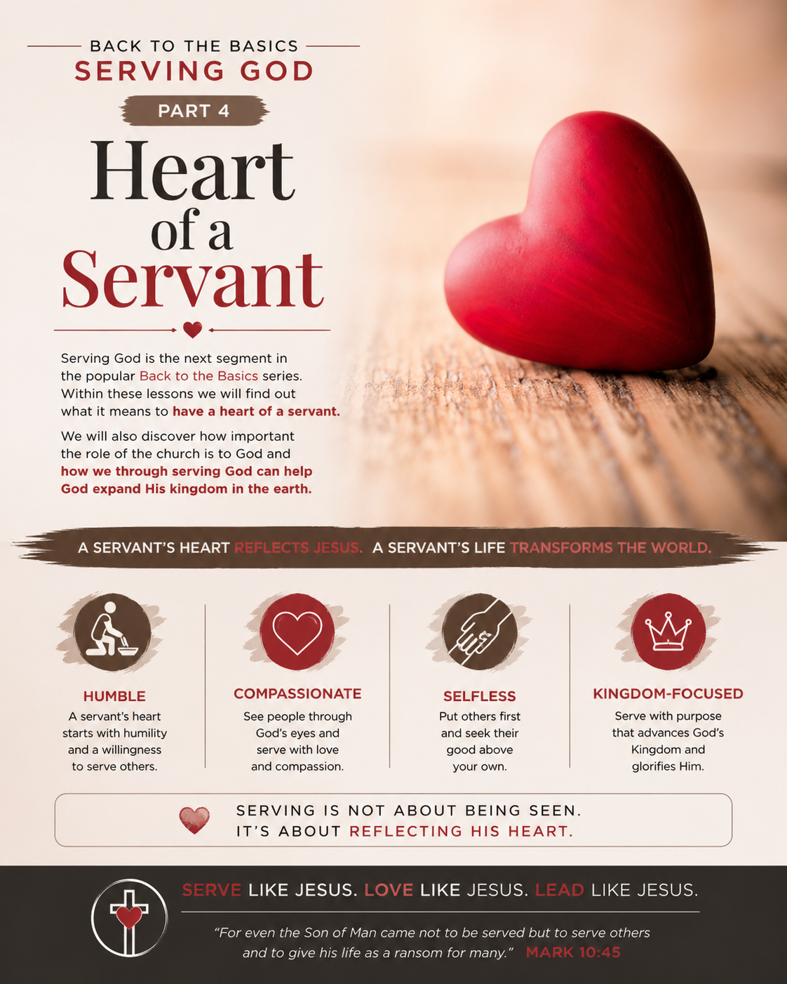 Back to the Basics Serving God Part 4 / Heart of a Servant