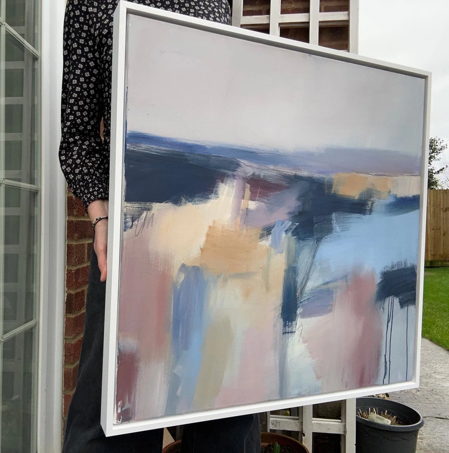 I collected this painting today from Arundel framing who have framed it for me so beautifully as always and super quickly too 🙏 it&rsquo;s called Golden Hour, and if you&rsquo;d like to know when and where it will be available from just send me a me