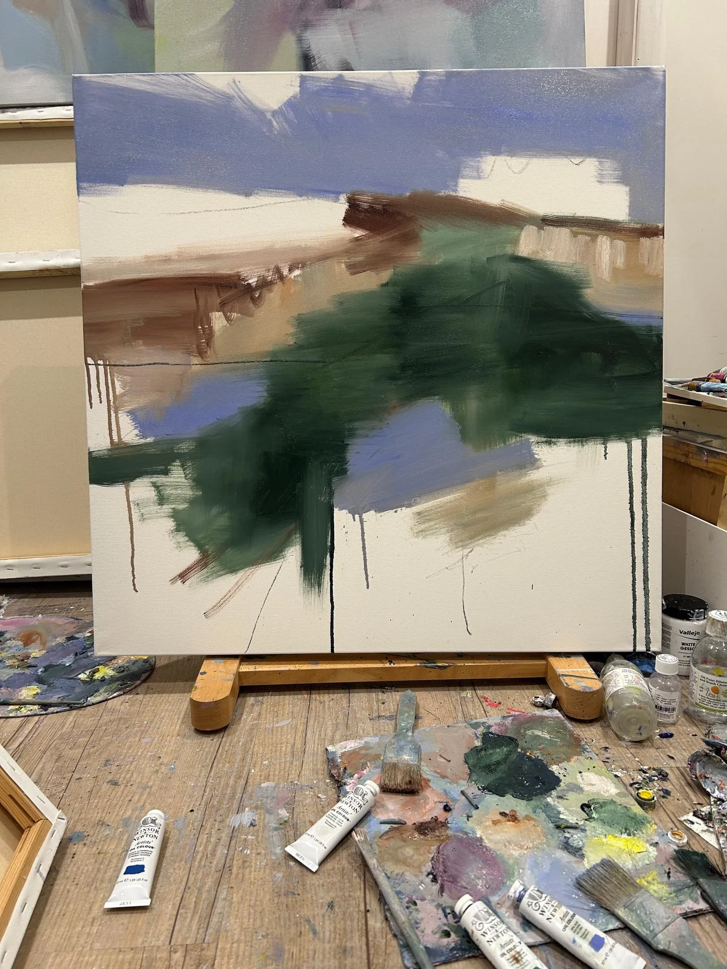 A few things from this week; 

Starting a new painting
Working on some smaller pieces
Packaging up a painting bought as a gift ( for someone who had seen my work recently - which is so lovely )
A sunny walk at Knepp 

#oilpaintingoncanvas 
#britishab