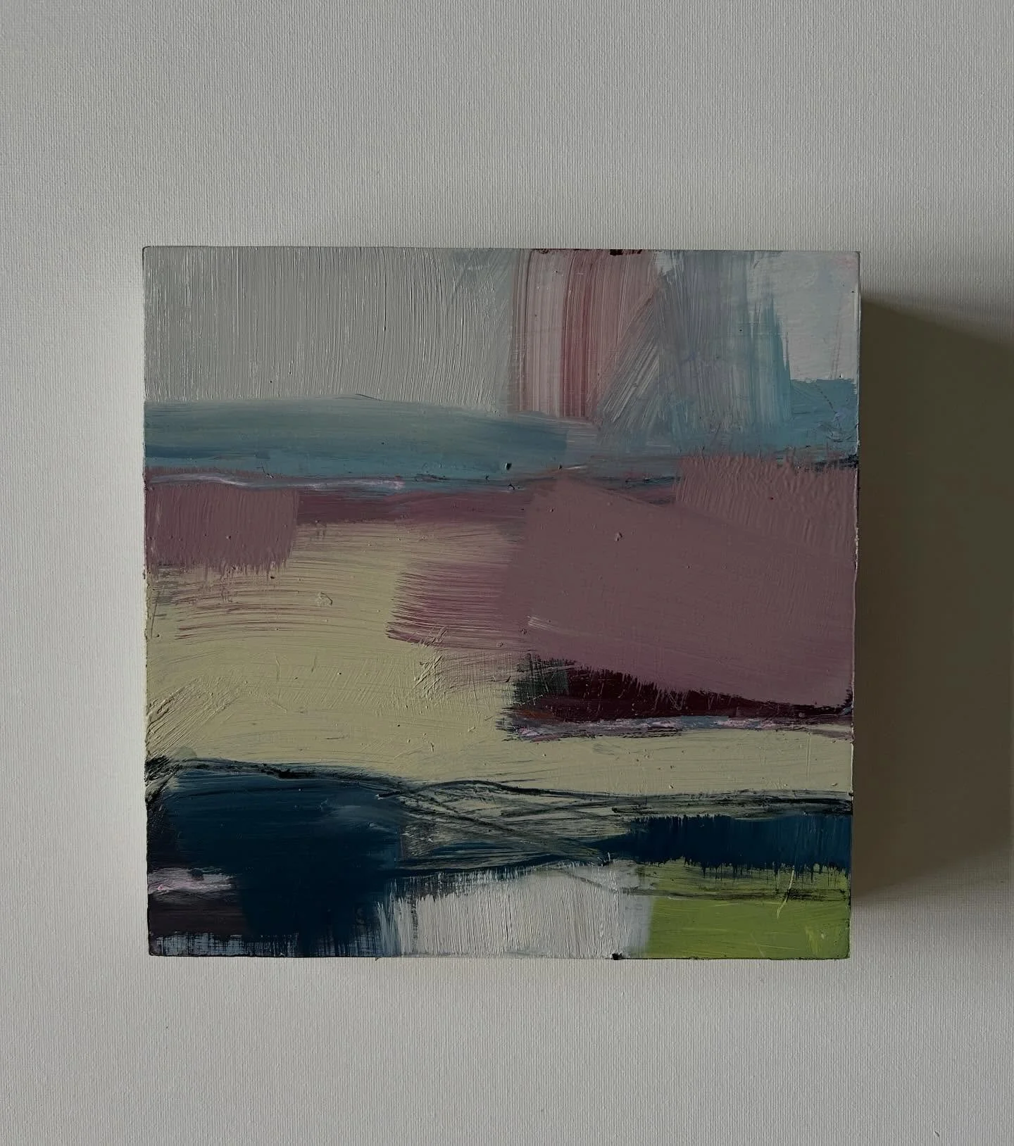 I&rsquo;ve been working on a few more of these  cradled wooden panels..I had lots that had been started and put away from ages ago. I really like working in series, I find it almost impossible to paint one painting on it&rsquo;s own! 

( Also how nic