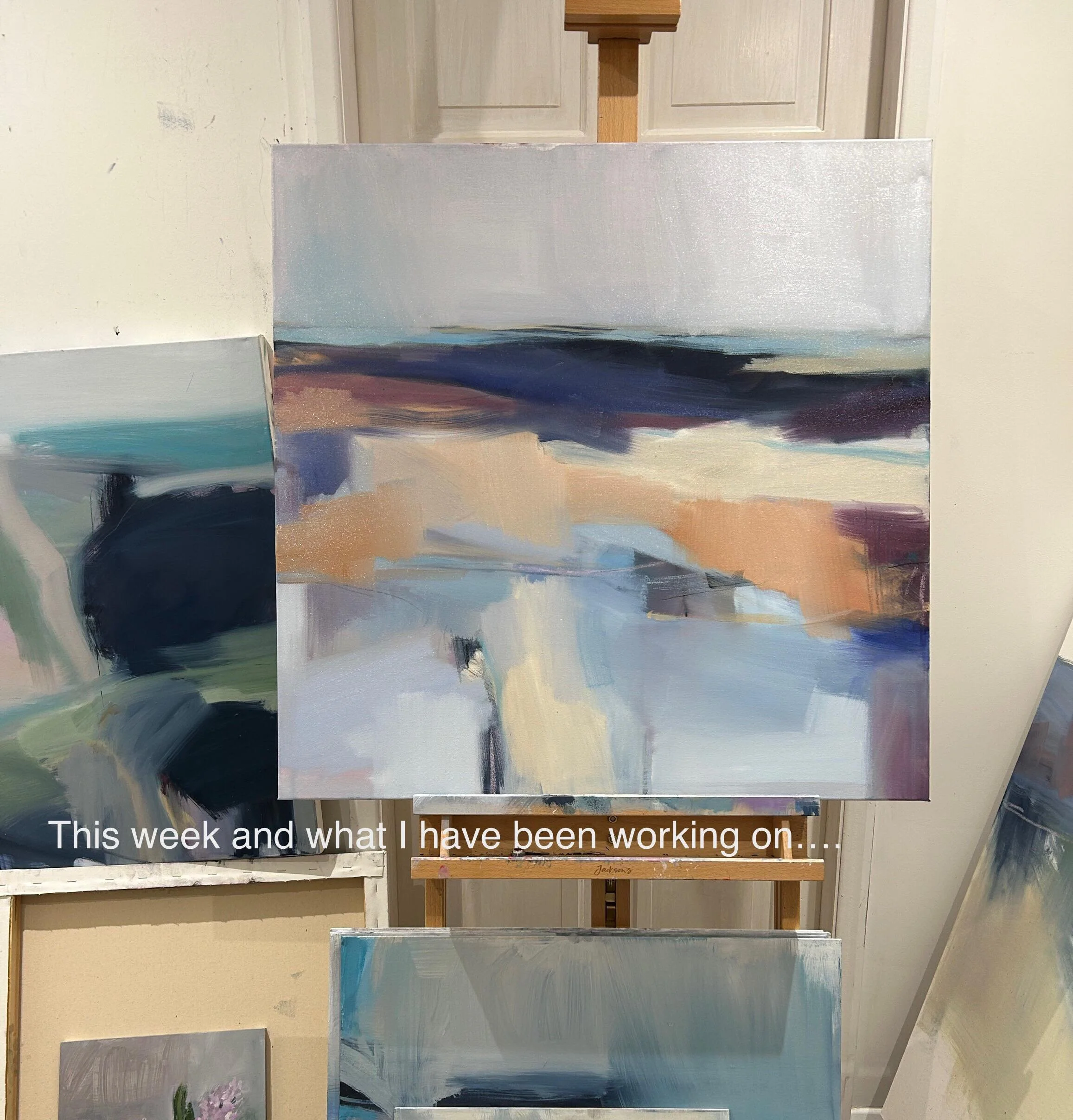 A few things I&rsquo;ve been working on this week - painting a very small postcard sized piece has definitely been a challenge, as I very rarely work that small. Finding some old photos of me and my art college friends( @joopsrowlandson )that I&rsquo