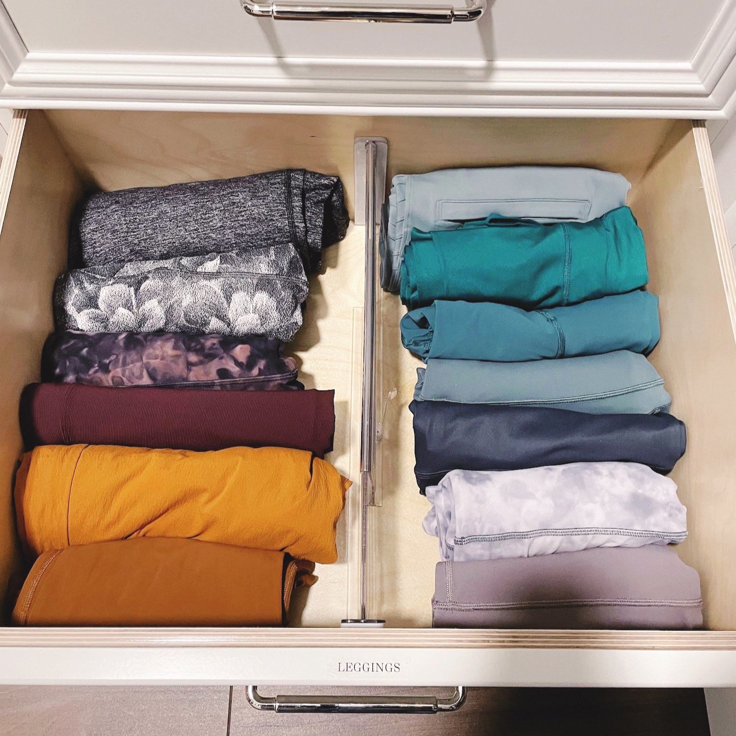 How a Pro Organizer Folds Pants Workout Loungewear Abbsolutely Organized