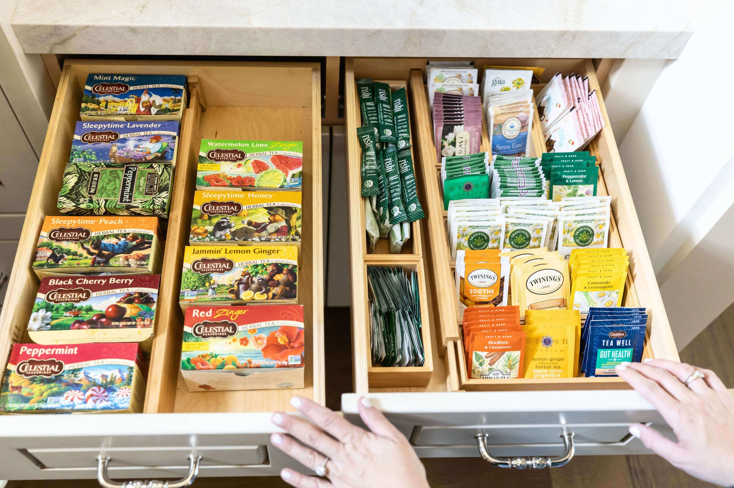 Bamboo Drawer Organizer  Scottsdale Kitchen Organizer — Abbsolutely  Organized