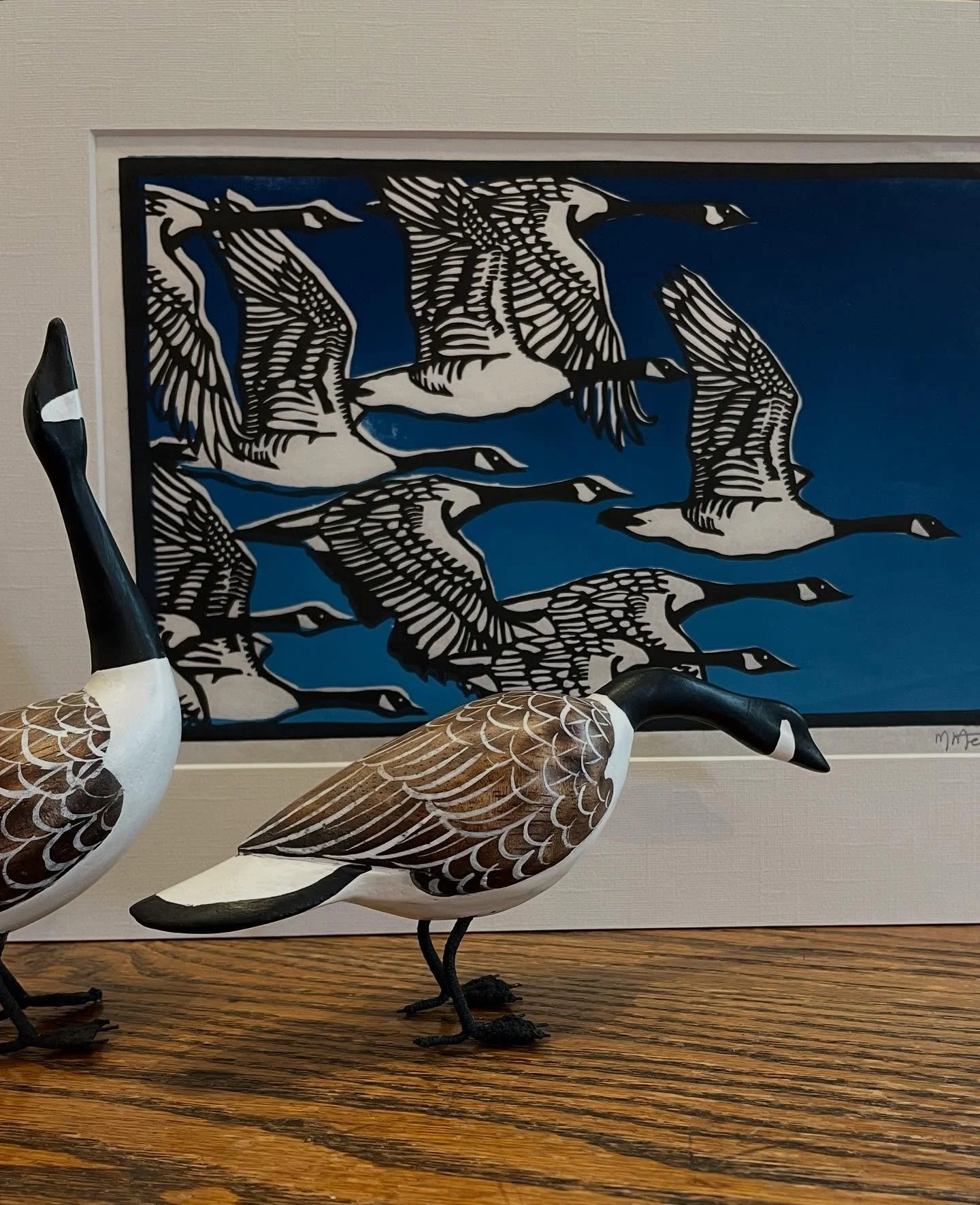 That time of year&hellip;
The kids are heading back to school and the geese are flying, but we are still here! 
&hellip; 🌻
#naramata #summer #canada #geese #vintage #books #pottery #art #open