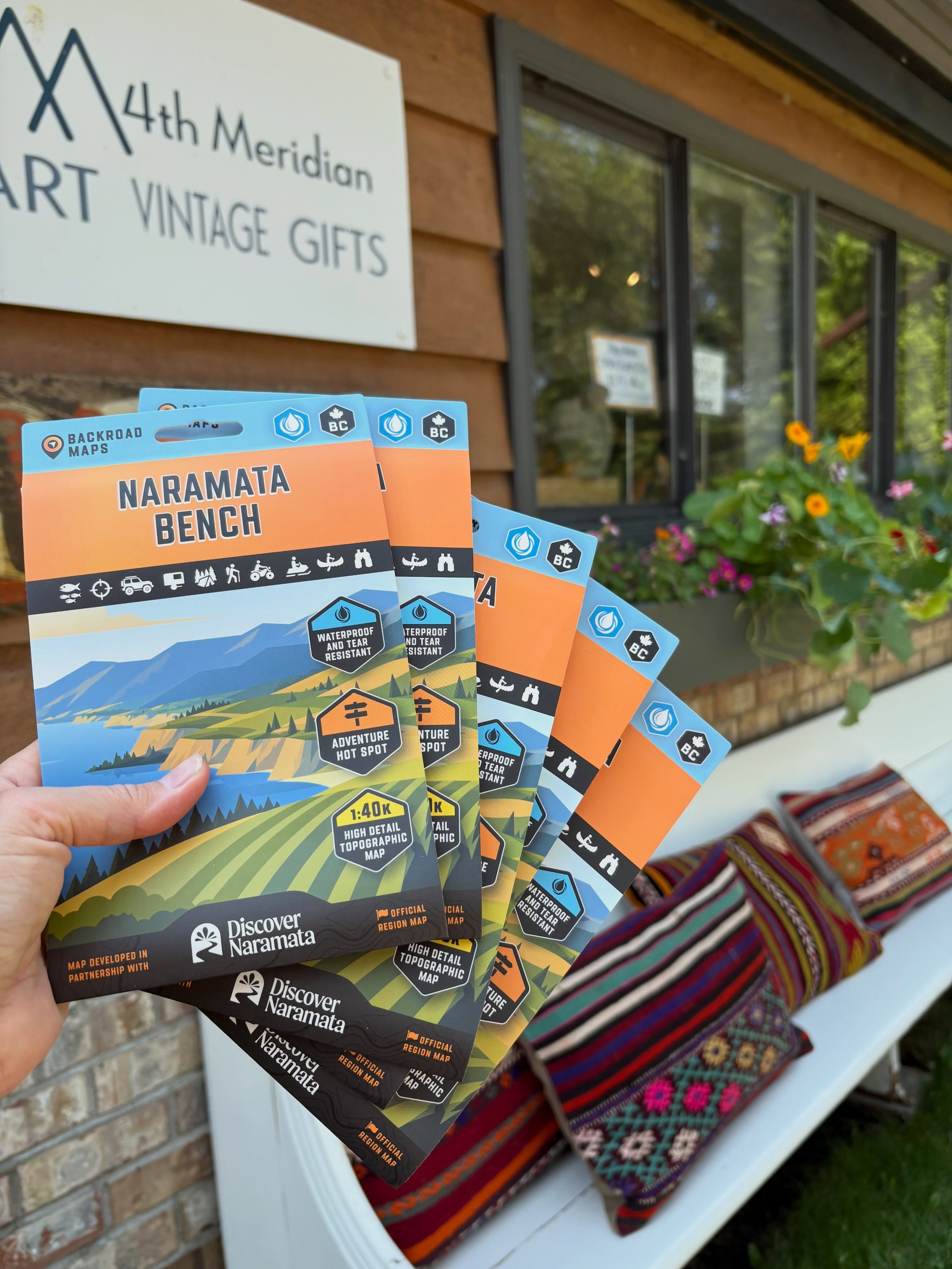 Every day we are asked for directions, suggestions, and activities in and around Naramata. As of today we have the most detailed, comprehensive, and weather-resistant map ever for our region. Available now in our Naramata shop!