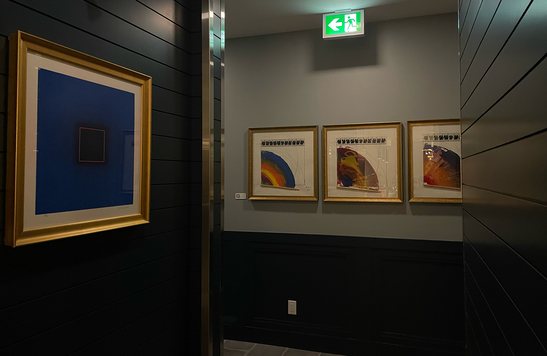 Gordon Rayner, Drumstick Series, made for the Av Isaacs Gallery, 1974 as part of the Artists Jazz Band
Left: Nobuo Kubota, Red Square, made for the Av Isaacs Gallery, 1974 as part of the Artists Jazz Band