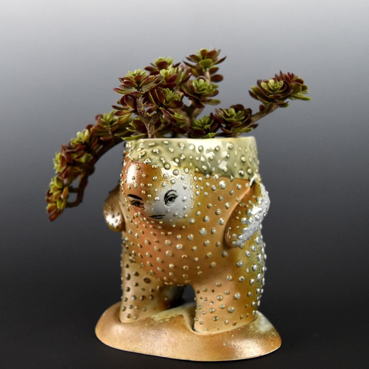 New creature pots are a foot! #creature #woodfire #porcelain #planters #succulents #sculpture #surrealism #handmade