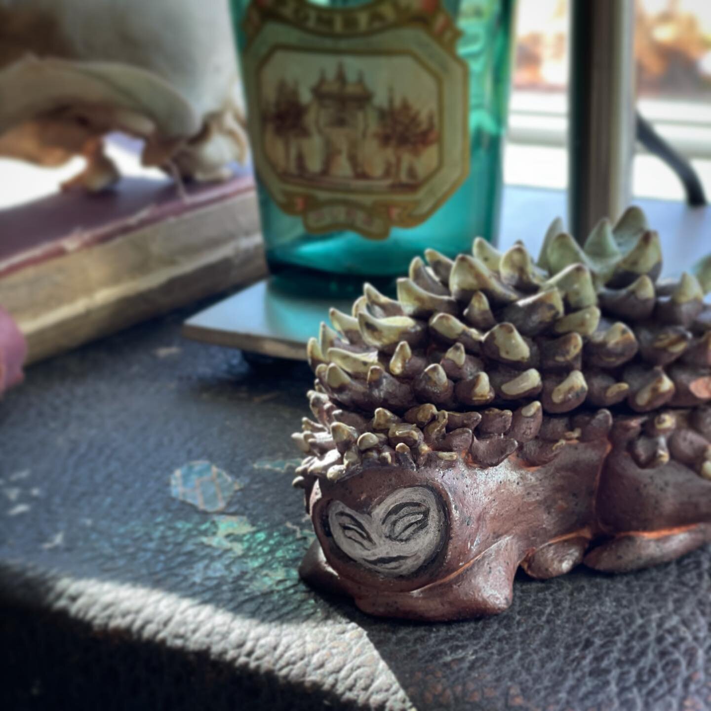 &ldquo;Learn from yesterday, live for today, look to tomorrow, rest this afternoon.&rdquo; -Charles M.Schultz  #naptime #tinysculpture #ceramicart #handbuilding #saltfired #surrealism #succulents #charlesmschulz #madeindenver #organicforms