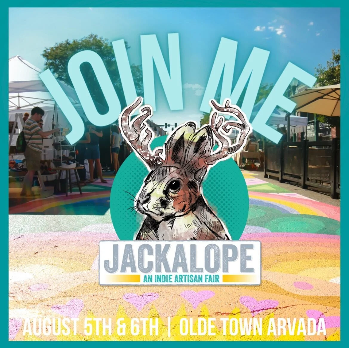 Come see my work and say hi this Friday 5pm-10pm and Saturday 11am-5pm in downtown Arvada! Booth #36🌈🤩⚡️