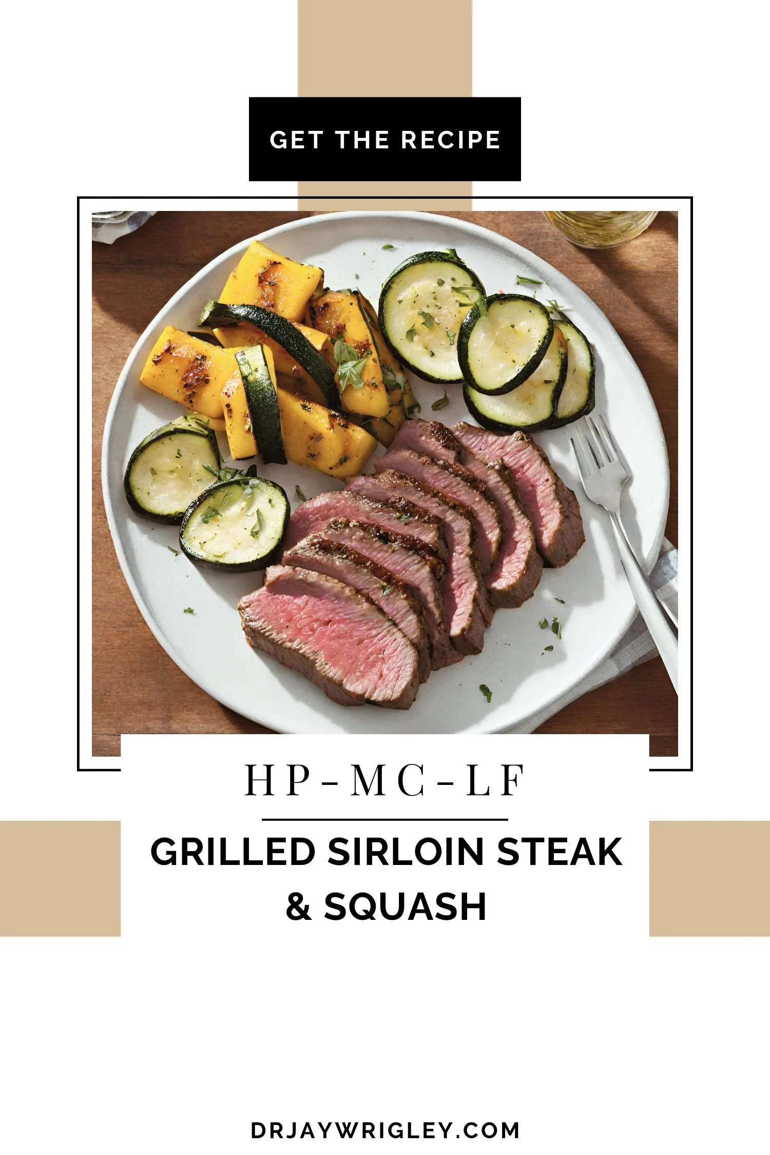 Grilled Sirloin Steak & Squash