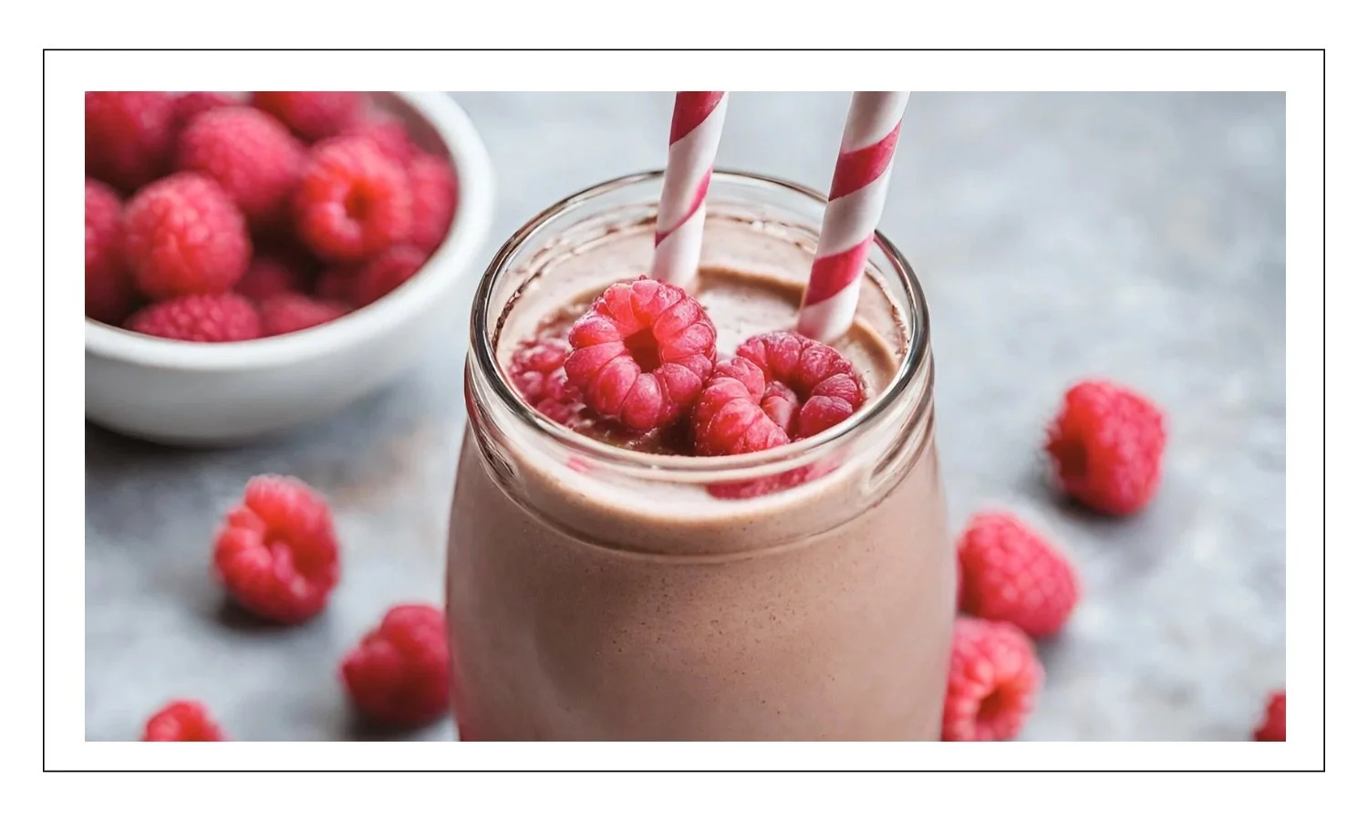 The Chocolate Raspberry Bliss Protein Shake