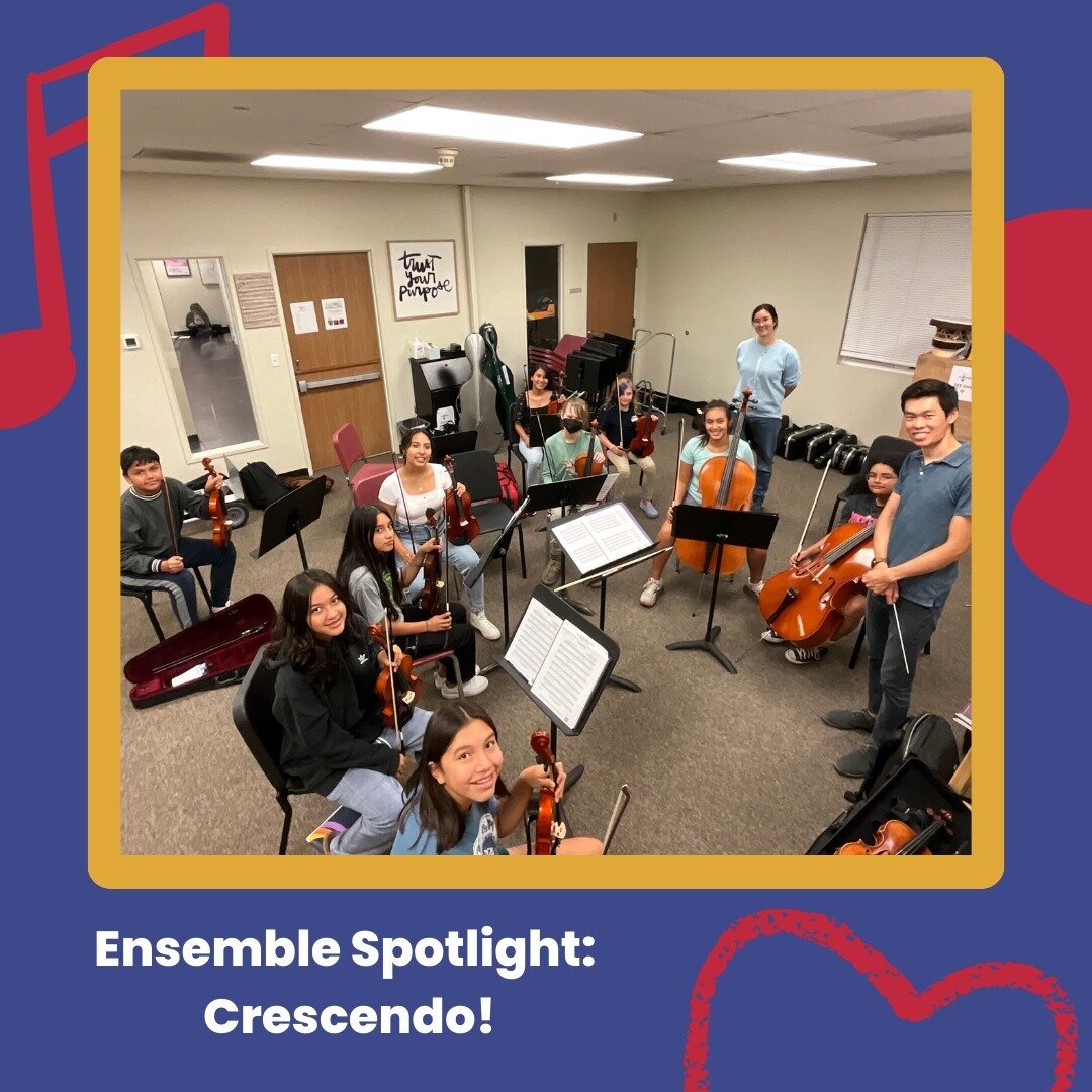 This week, we&rsquo;re turning the spotlight to Crescendo, our fabulous intermediate orchestra. They have between 2 and 5 years of experience at El Sistema Colorado, and come from more than 10 different middle schools! Their rep this semester include