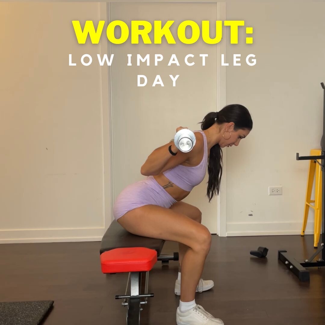 Do you feel pain on your lower body days? Then I got you - try this workout out! 

For those who have knee pain, lower body days can feel scary or even off limits-but that is simply not true!

Why? 
✨ With proper exercise selection along with some ch