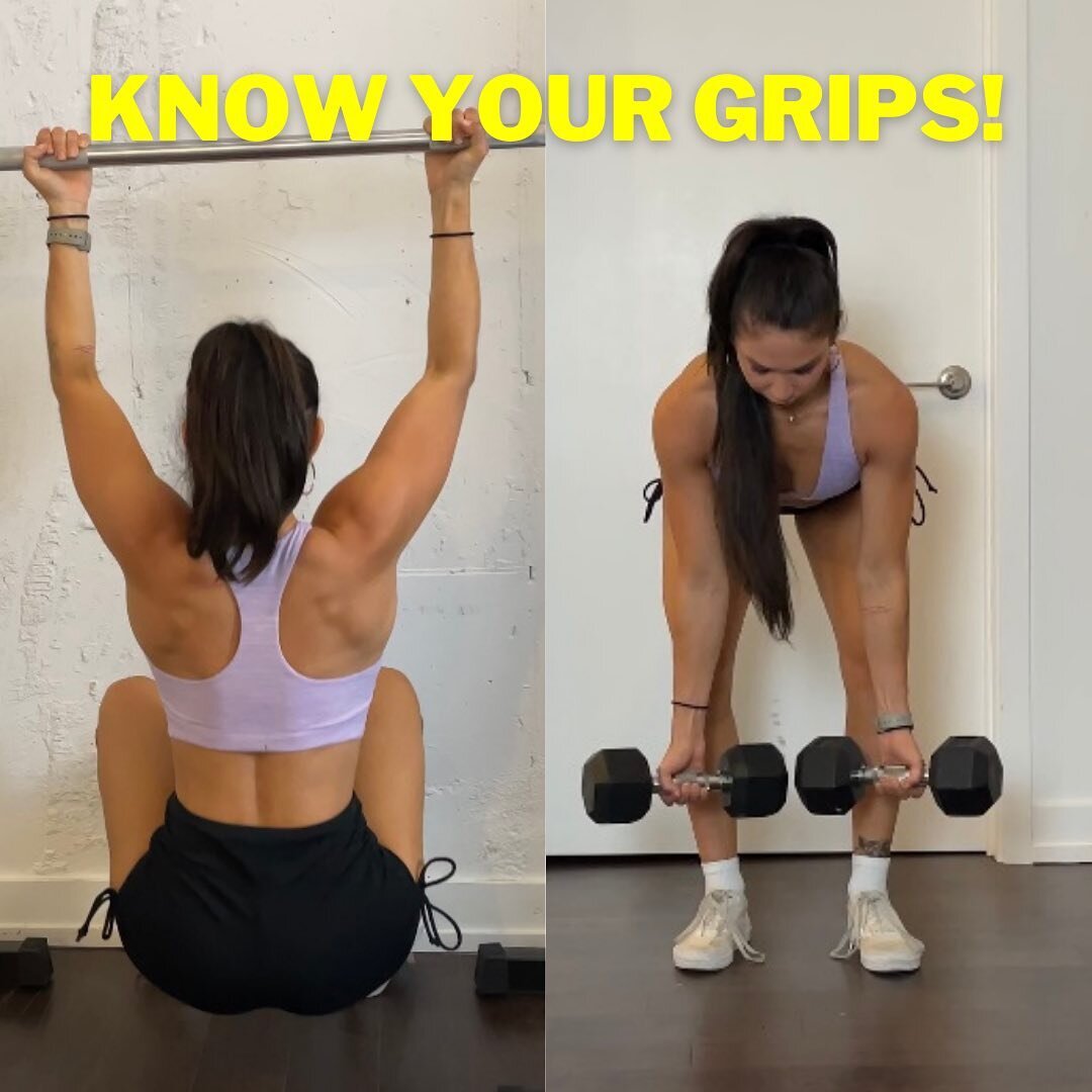 ✨Supinated Vs Pronated Vs Neutral Grip.

Pronation, supination, and neutral are terms used to describe hand orientation and forearm rotation of 3 different grips.

🚨 A supinated hand position will be an underhand grip.
🚨 a pronated hand position wi