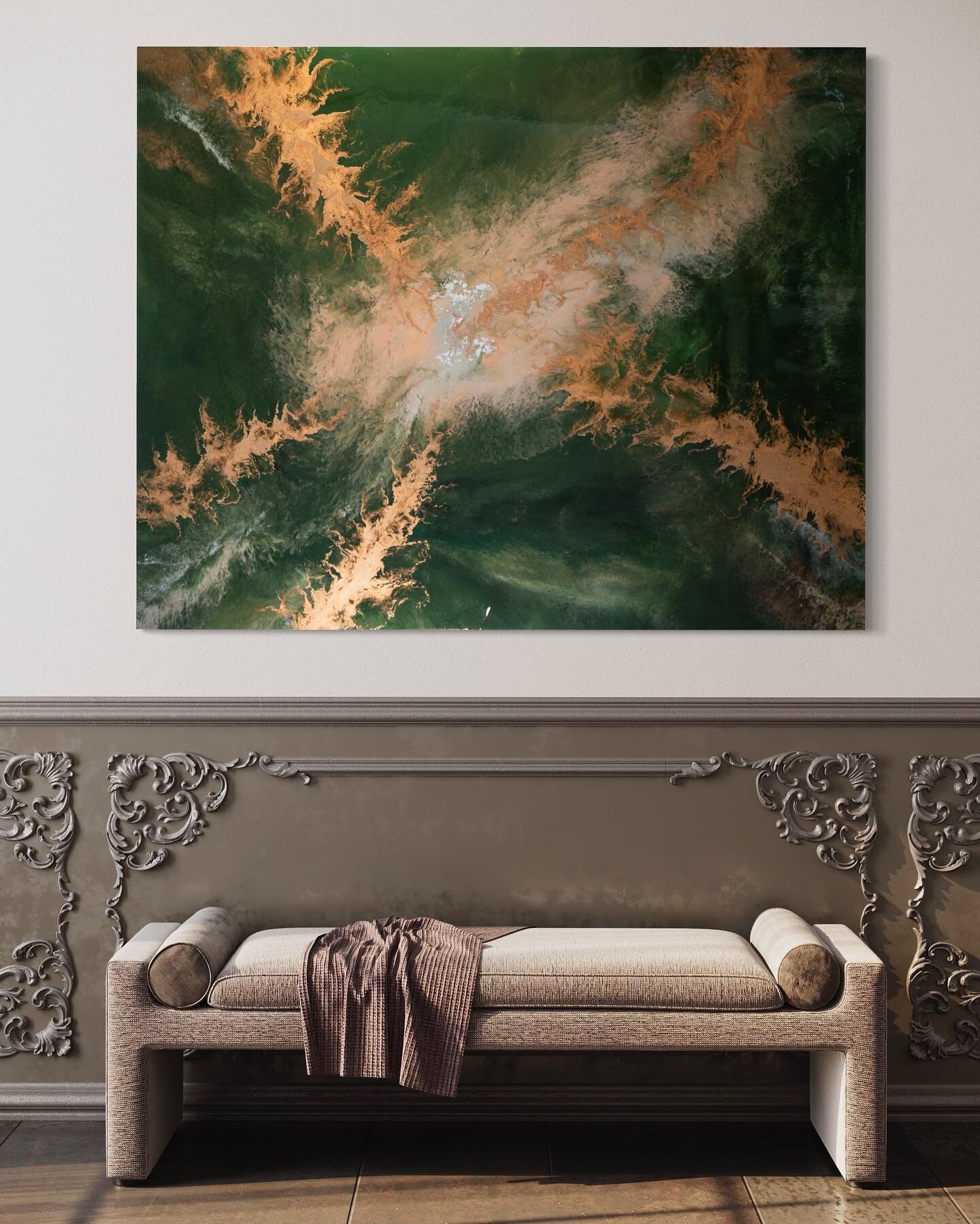 &ldquo;Tree of Life&rdquo; 🕊️ 48x60in. Resin on canvas. 
.
#Godisgood #art #artwork #arte #resinart #resin #femaleartist #contemporaryart #abstractart #abstractpainting #spirituality #treeoflife #green #gold #painting #fineart #museum #artcollector 